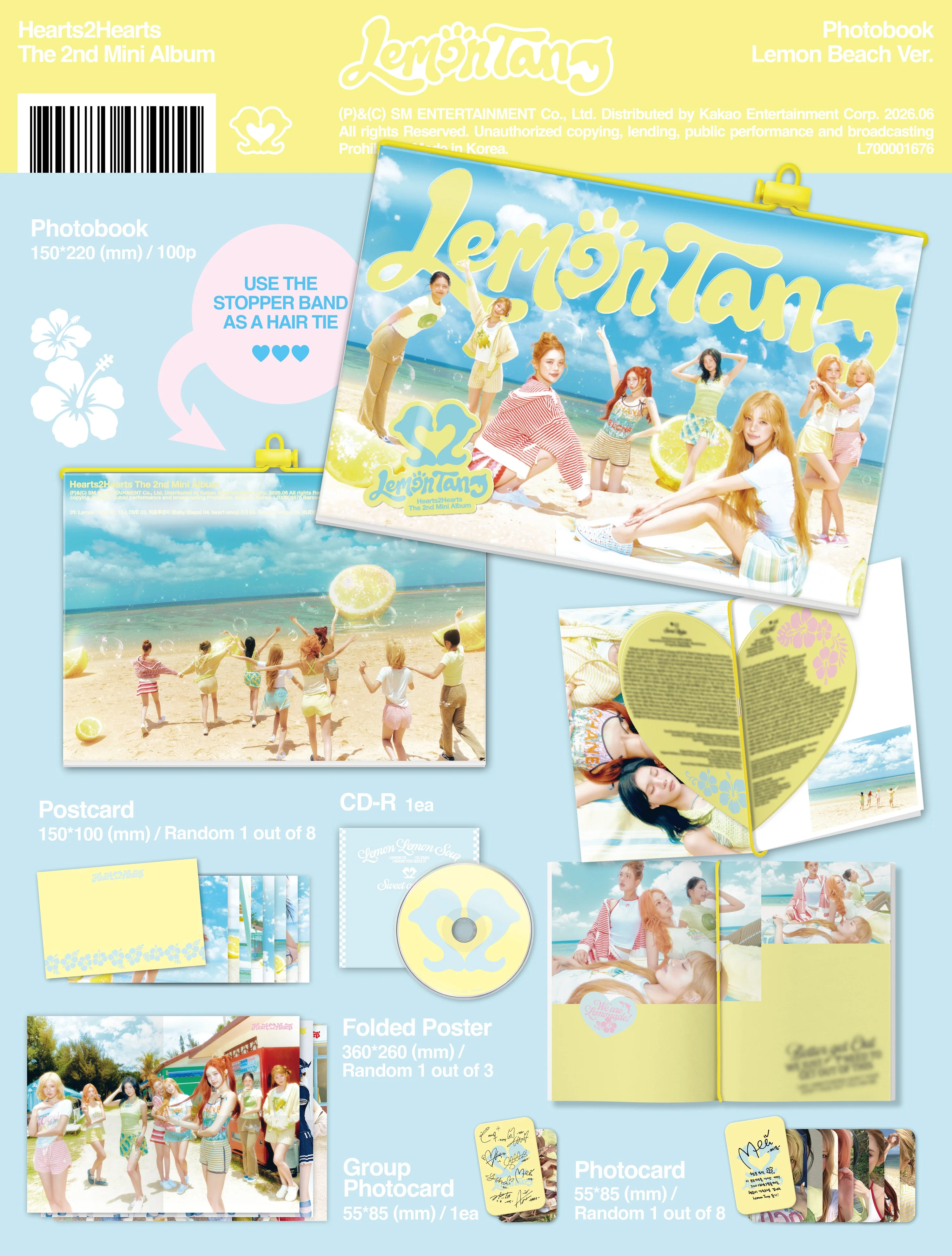 (Pre-Order) Hearts2Hearts - Lemon Tang - 2nd Mini Album (Photobook Ver.) - Image 3