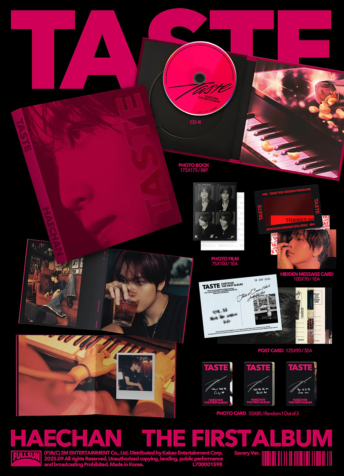 HAECHAN (NCT) - TASTE - 1st Album (Savory Ver.) - Image 2