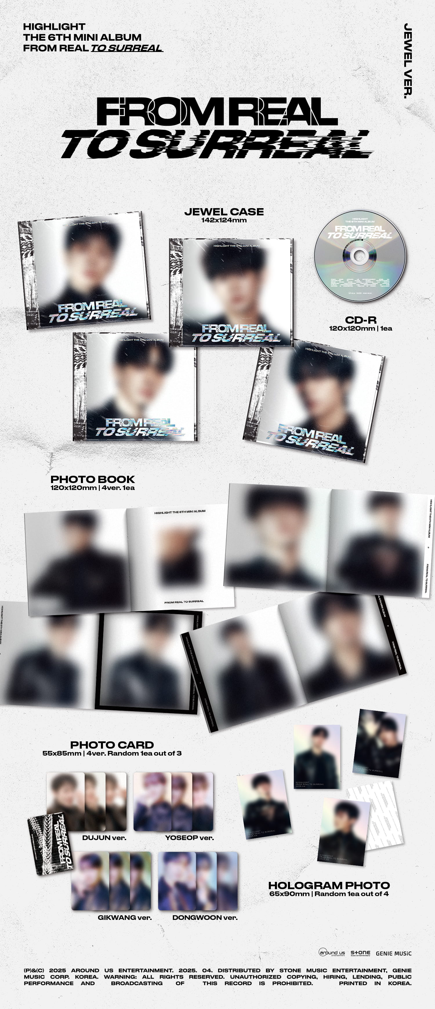 HIGHLIGHT - From Real to Surreal - 6th Mini Album (Jewel Ver.) - Image 2