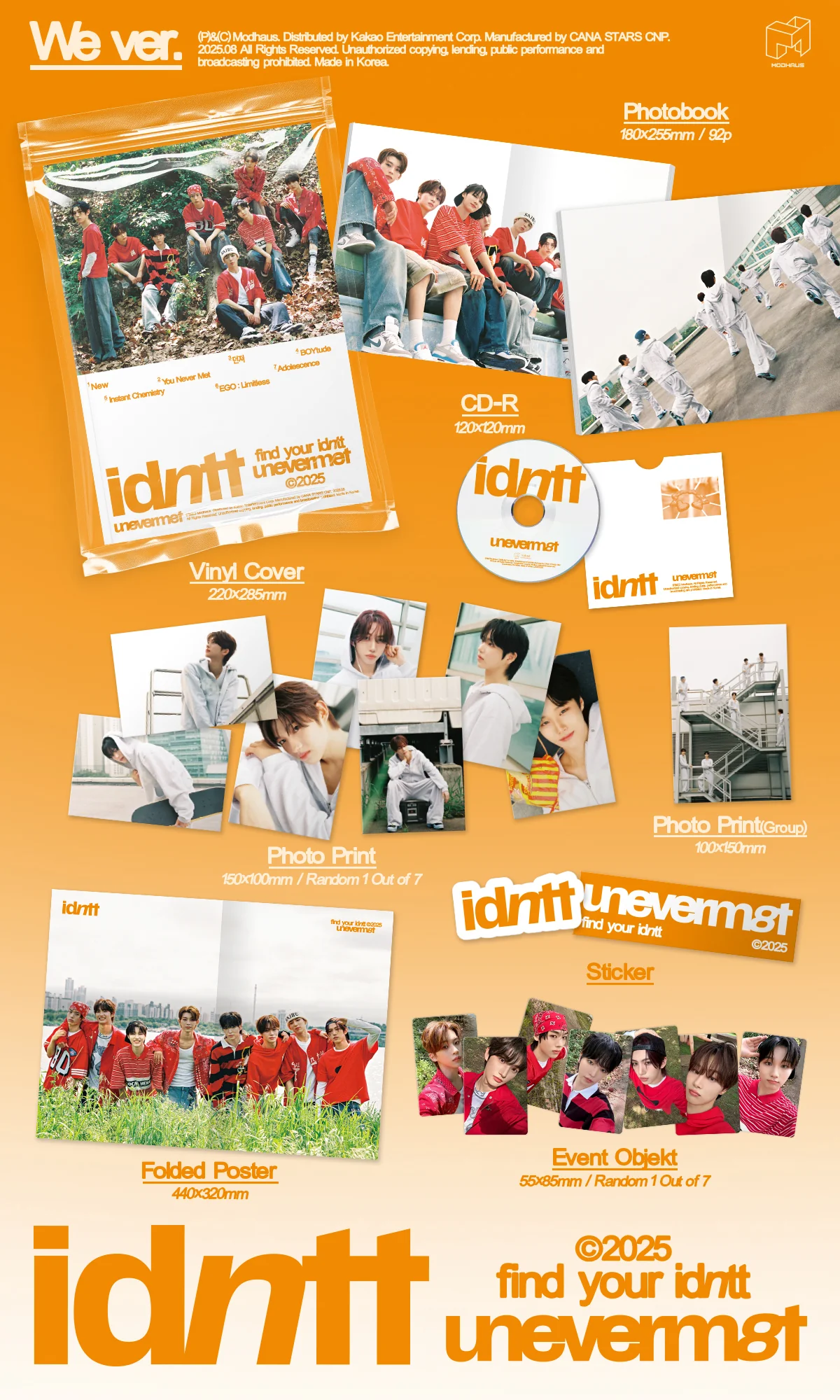idntt - unevermet - 1st Mini Album (Me Ver. / We Ver.) - Image 3