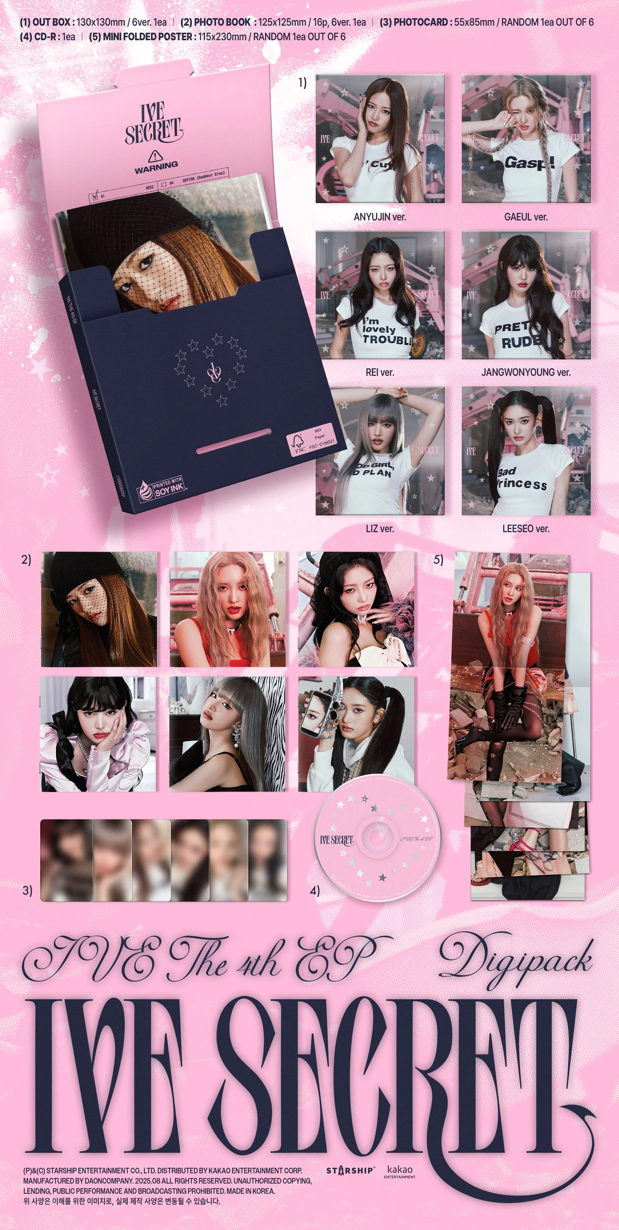 IVE - IVE SECRET - 4th Mini Album (Digipack / Limited Ver.) - Image 2