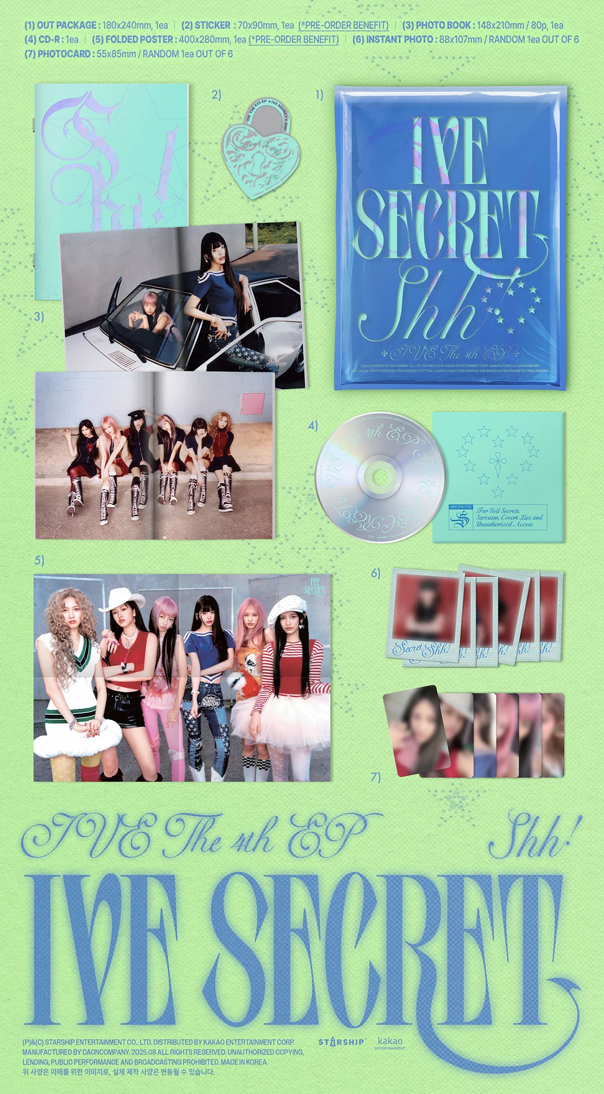 IVE - IVE SECRET - 4th Mini Album (Standard Ver.) - Image 2