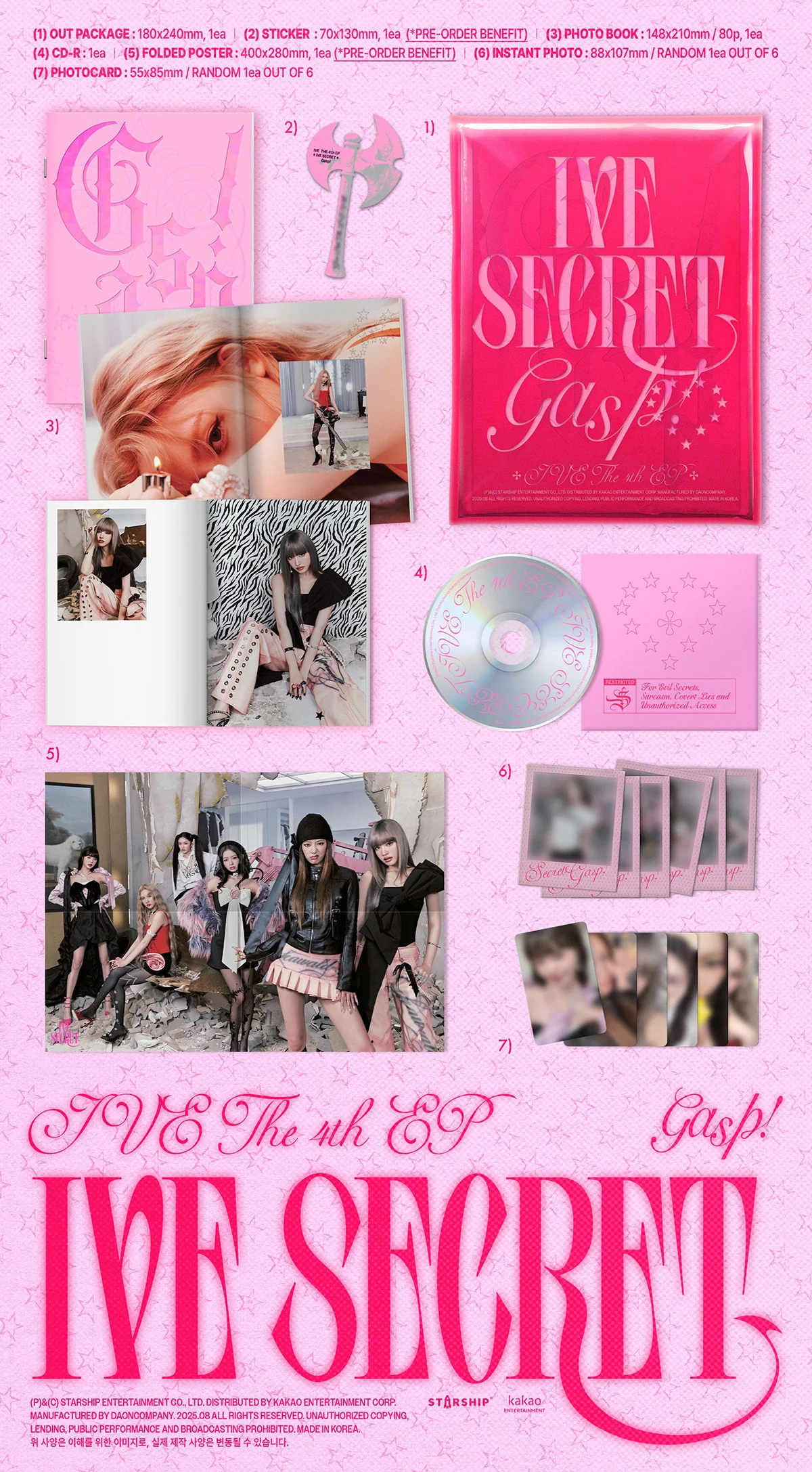 IVE - IVE SECRET - 4th Mini Album (Standard Ver.) - Image 3
