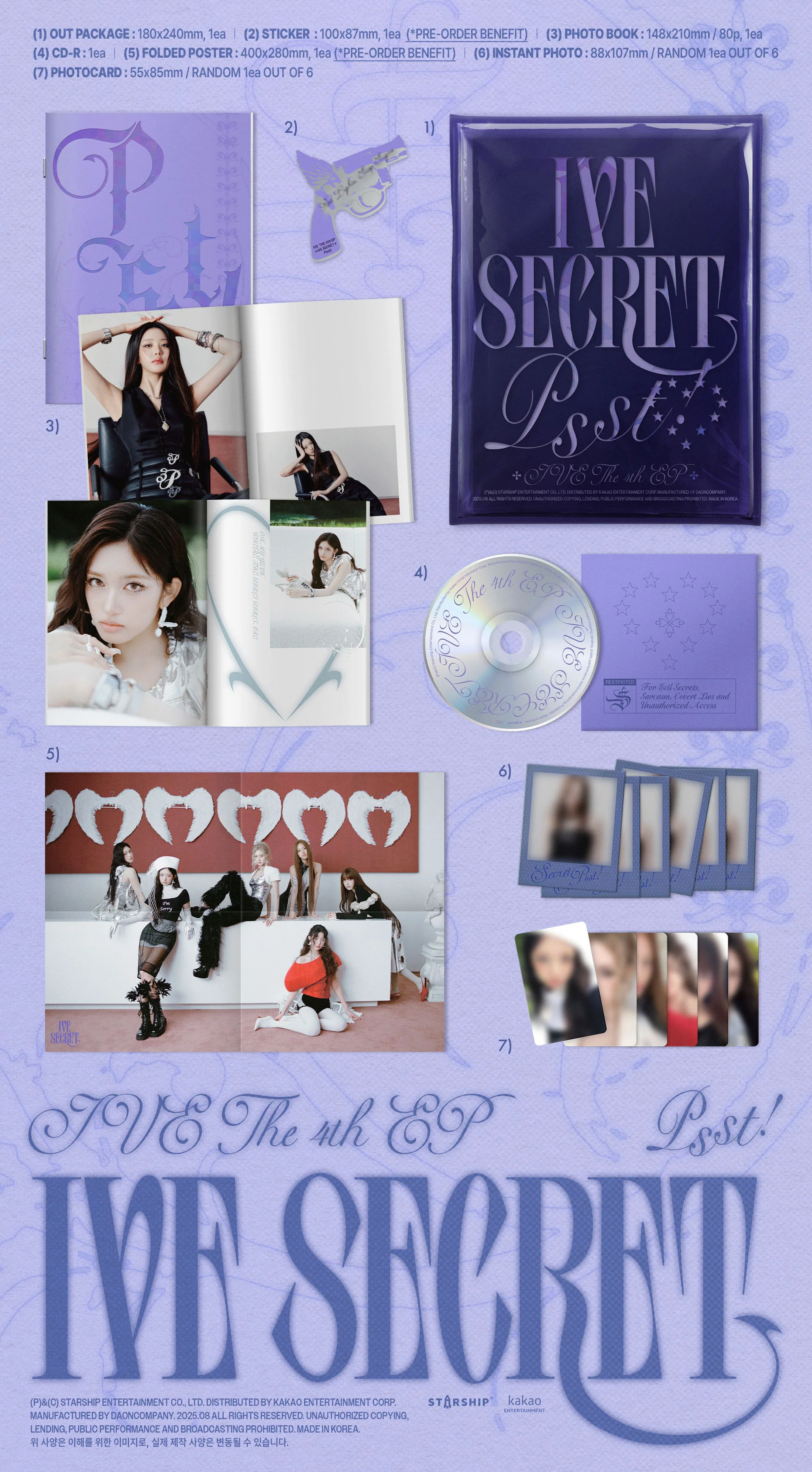 IVE - IVE SECRET - 4th Mini Album (Standard Ver.) - Image 4