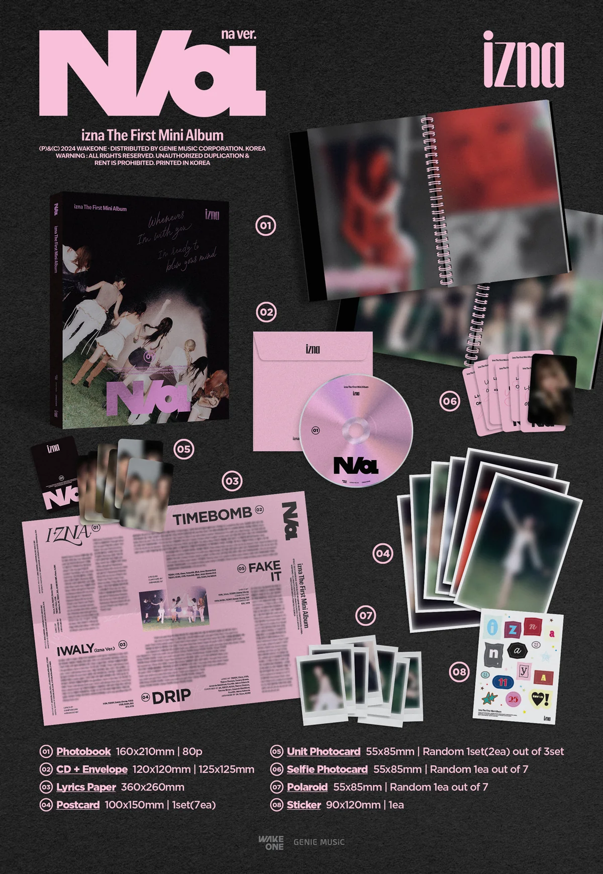 izna - N/a - 1st Mini Album (Standard Ver.) - Image 3