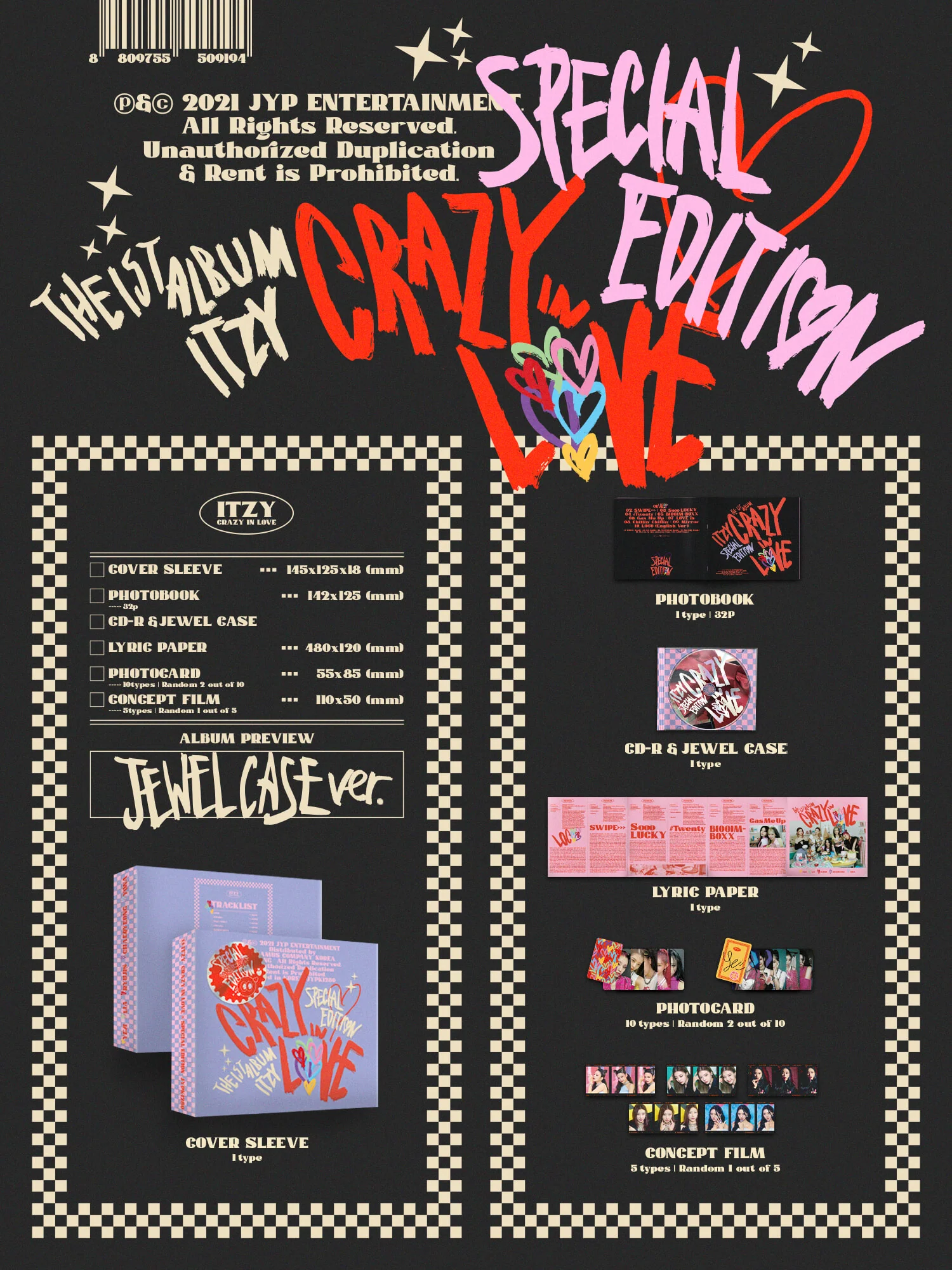 ITZY - CRAZY IN LOVE - 1st Album Special Edition (Jewel Case ver.) - Image 2