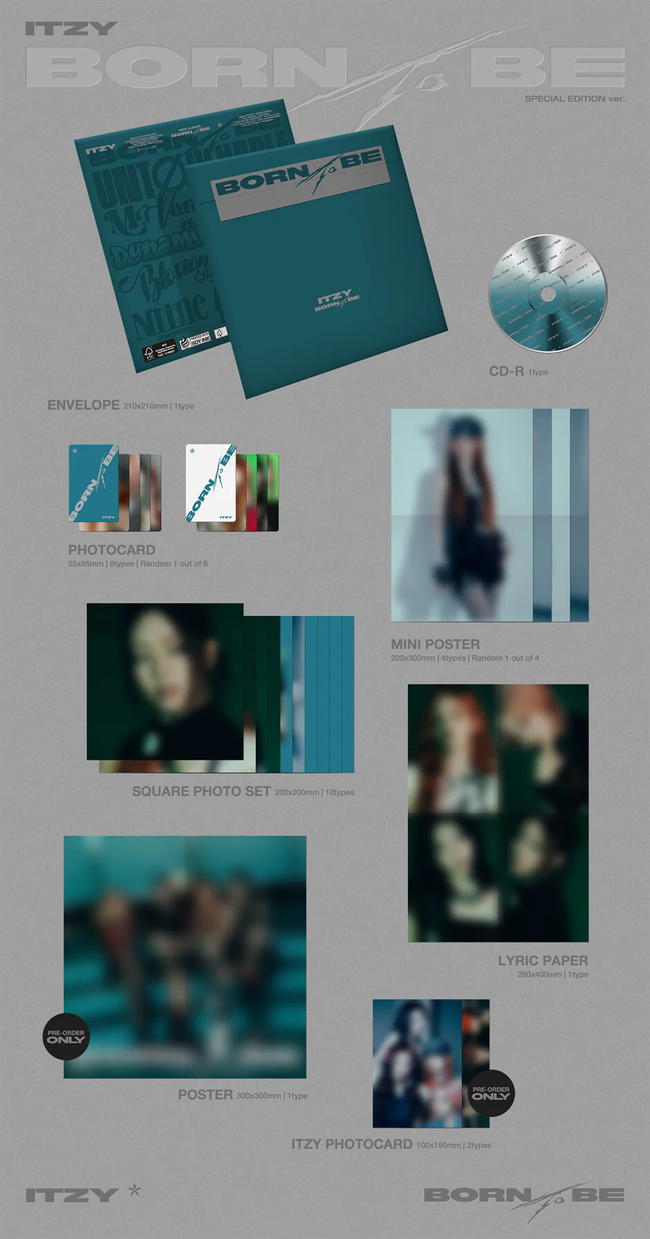 ITZY - BORN TO BE - Album (SPECIAL EDITION / Mr. Vampire Ver.) - Image 2
