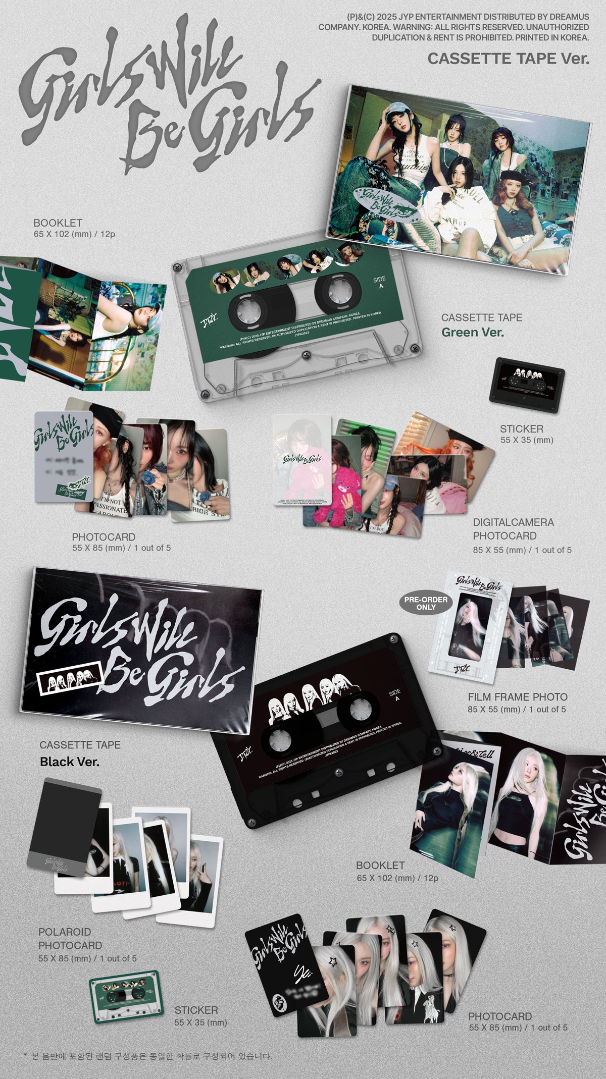ITZY - Girls Will Be Girls - Album (Casette Tape Ver.) - Image 2