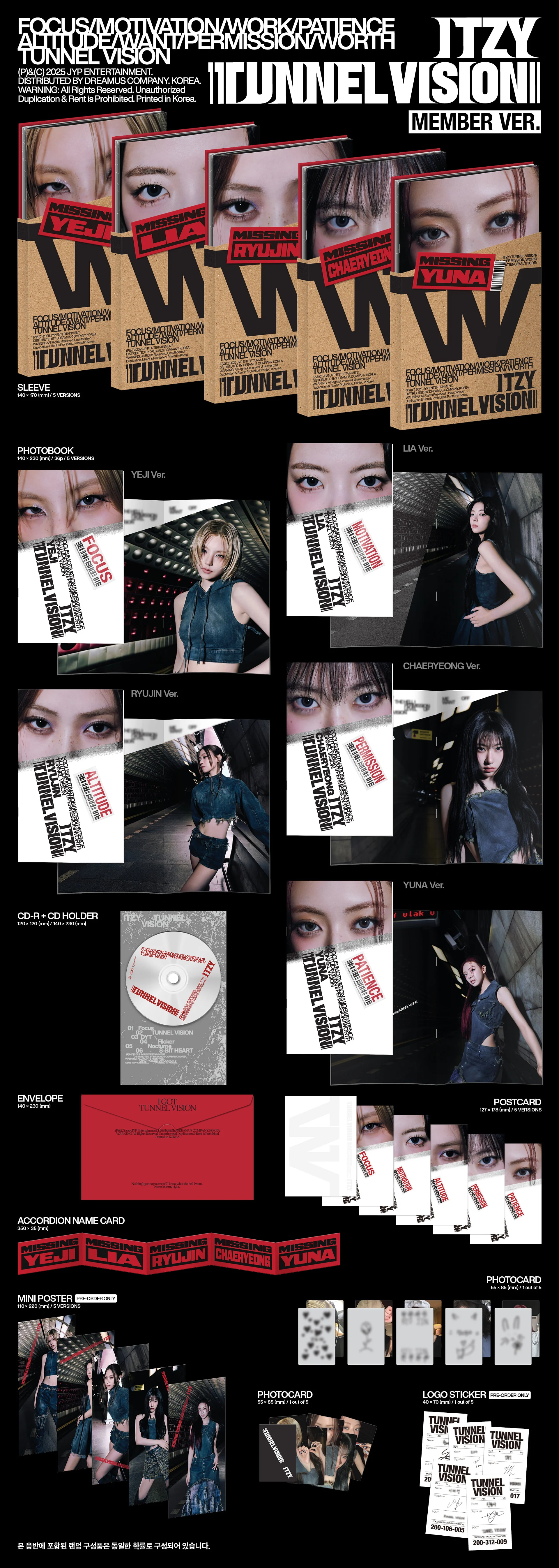 ITZY - TUNNEL VISION - Album (Member Ver.) - Image 2
