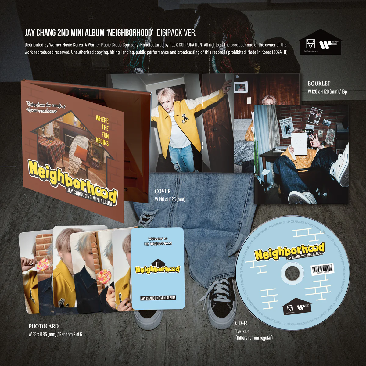 Jay Chang - Neighborhood - 2nd Mini Album (Digipack Ver.) - Image 2