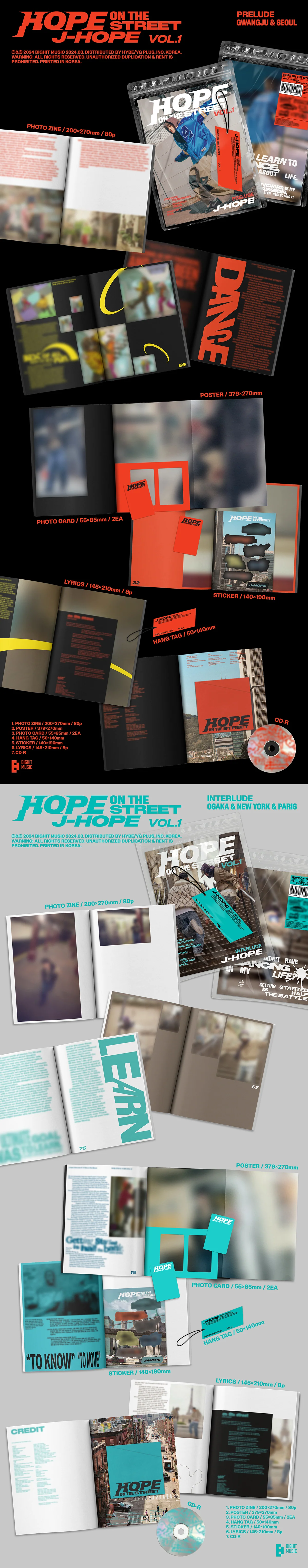 J-Hope (BTS) - HOPE ON THE STREET VOL.1 - Album (Standard Ver.) - Image 2