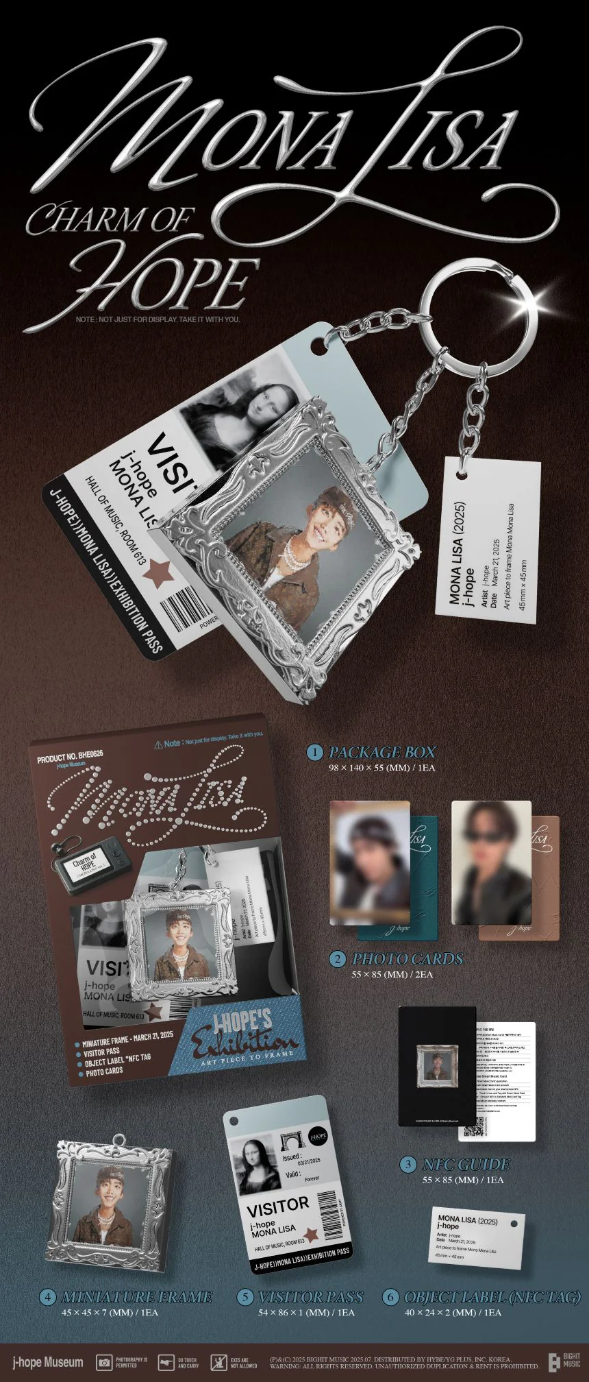 J-Hope (BTS) - Charm of HOPE - Album (MONA LISA Ver.) - Image 2