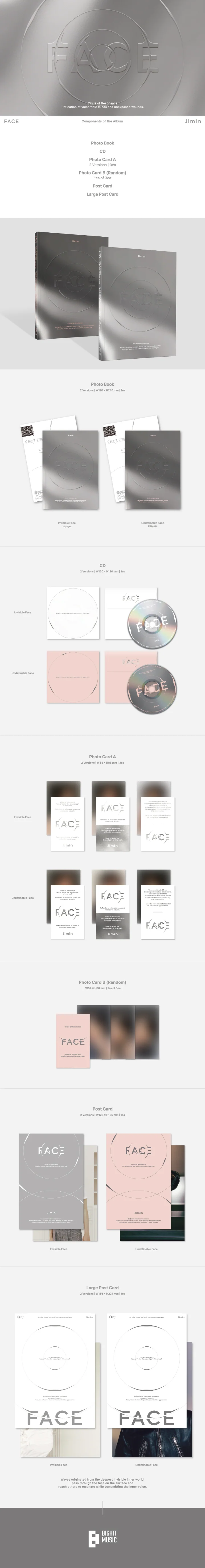 JIMIN (BTS) - FACE - 1st Solo Album (Standard Ver.) - Image 2