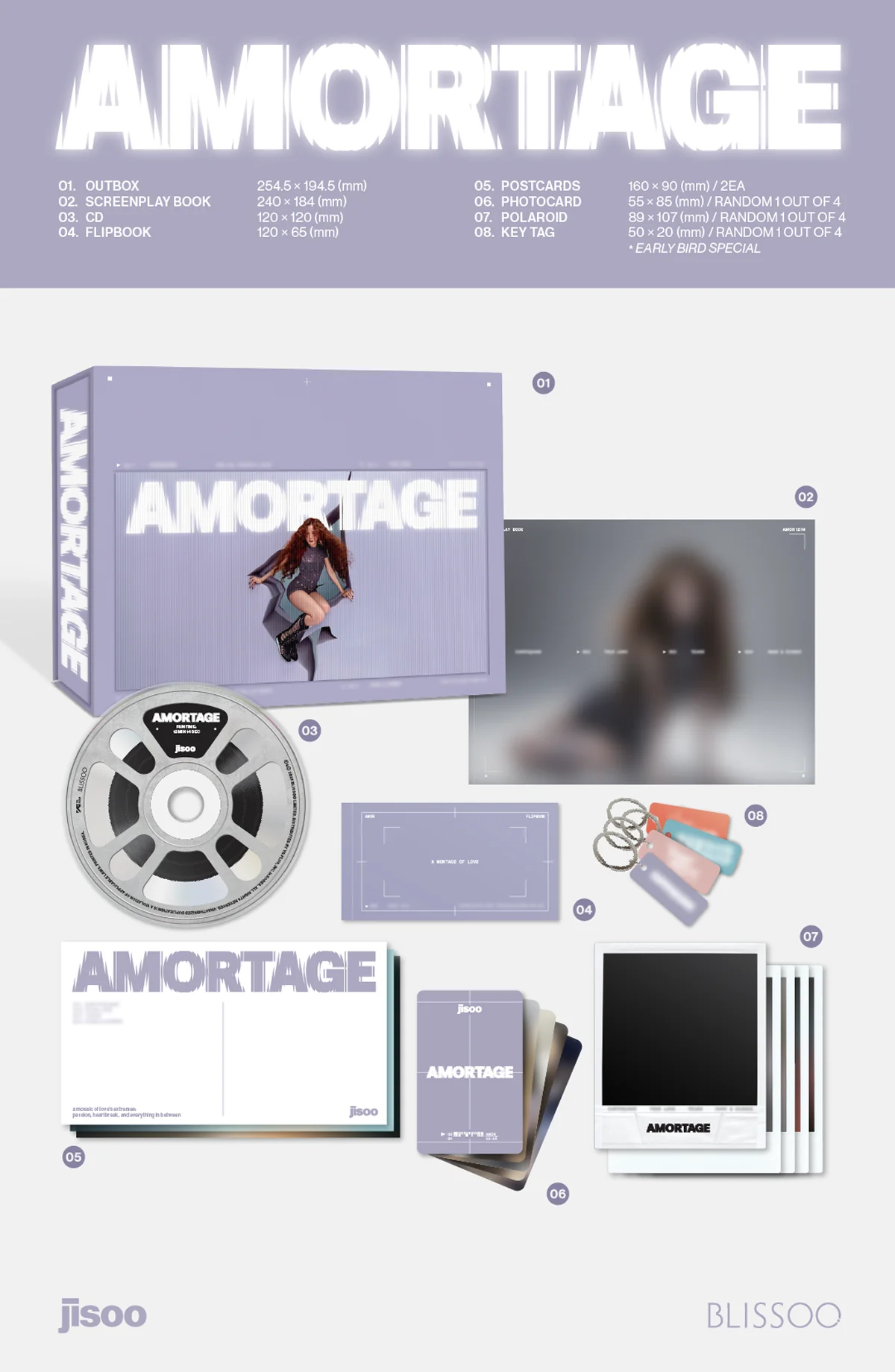 JISOO (BLACKPINK) - AMORTAGE - Album (Exclusive Edition) - Image 2