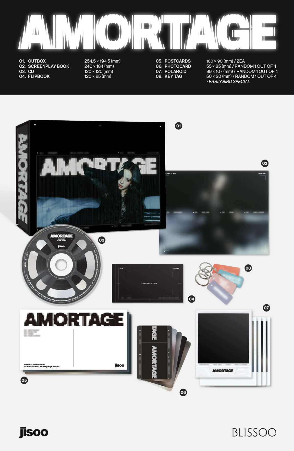 JISOO (BLACKPINK) - AMORTAGE - Album (Exclusive Edition) - Image 3