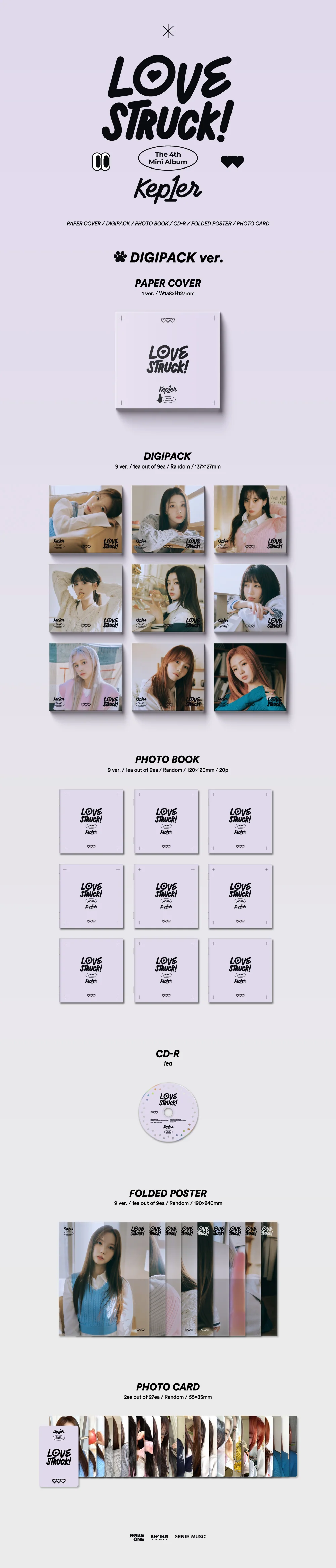 Kep1er - LOVESTRUCK! - 4th Mini Album (Digipack Ver.) - Image 2
