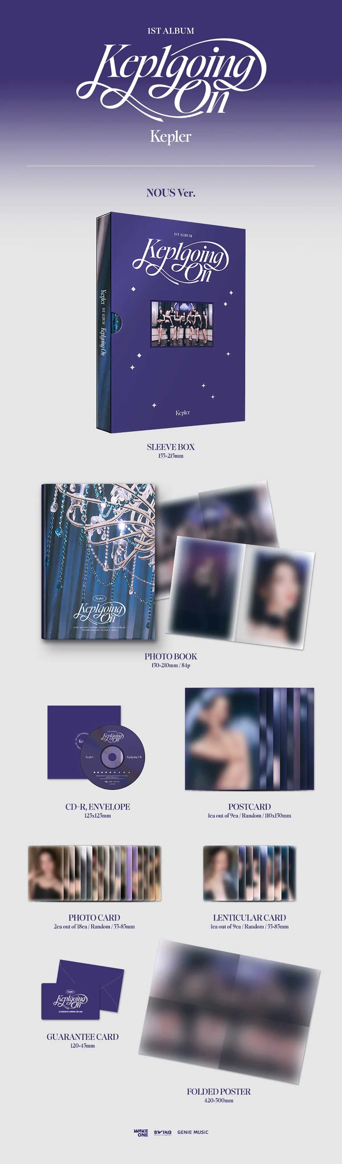 Kep1er - Kep1going On - 1st Album (Scene Ver. / Nous Ver.) - Image 2