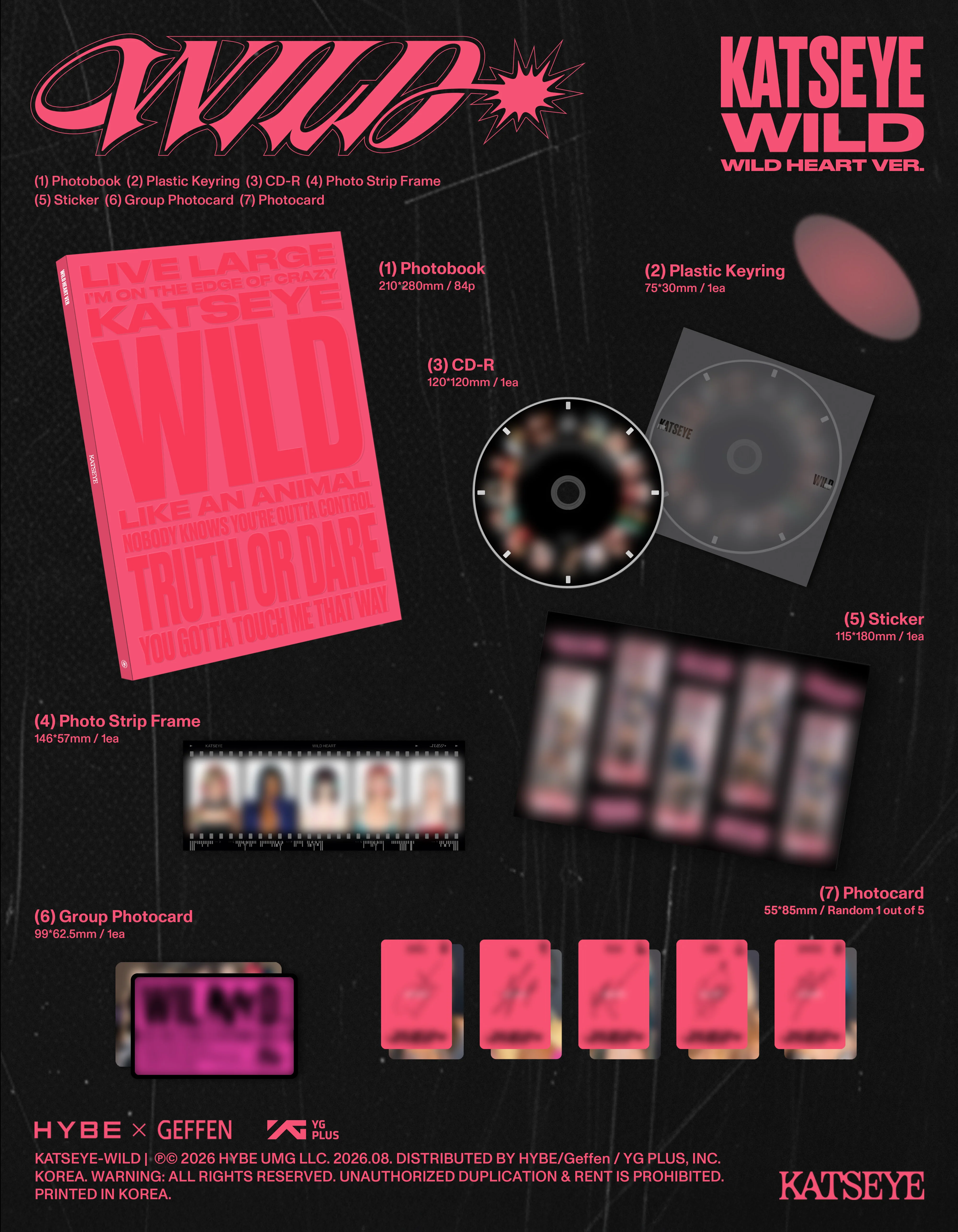 (Pre-Order) KATSEYE - WILD - Album (Standard Ver.) - Image 3