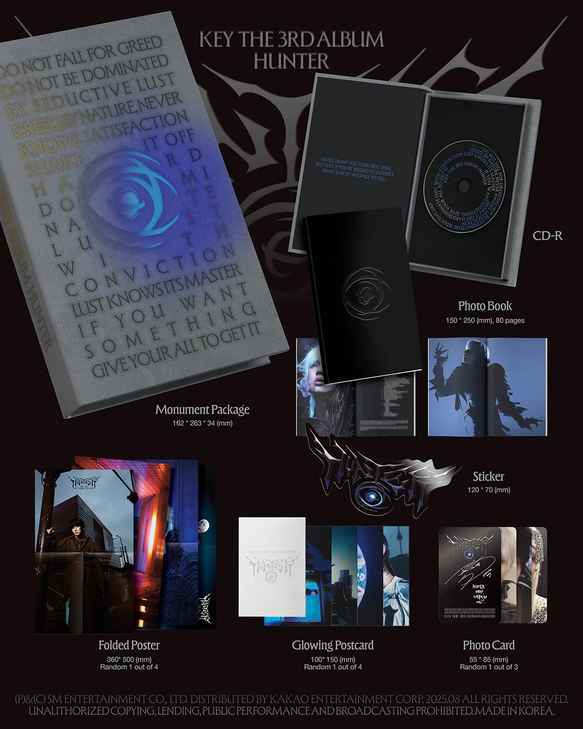 KEY (SHINee) - HUNTER - 3rd Album (Monument Ver.) - Image 2