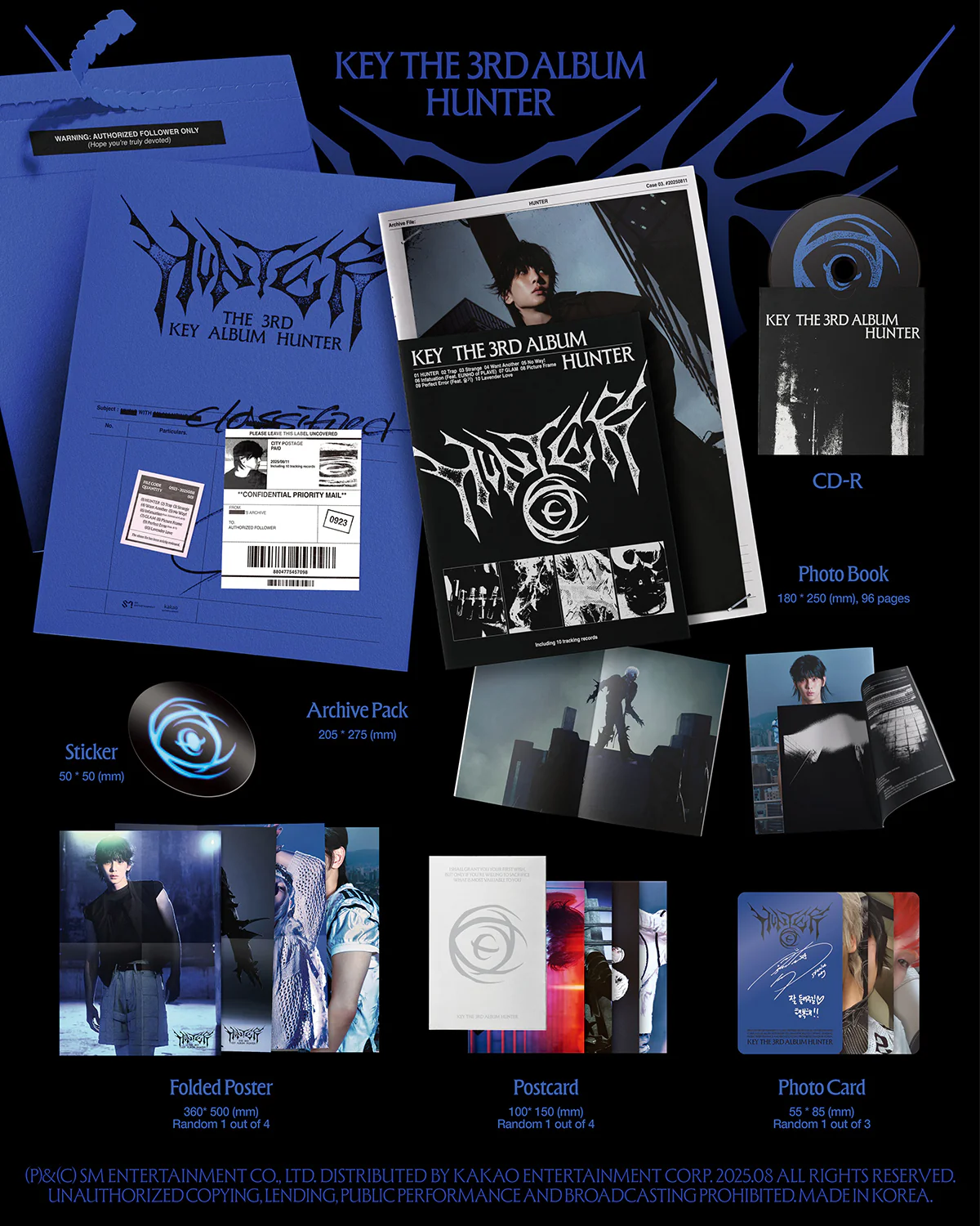 KEY (SHINee) - HUNTER - 3rd Album (Archive Ver.) - Image 2