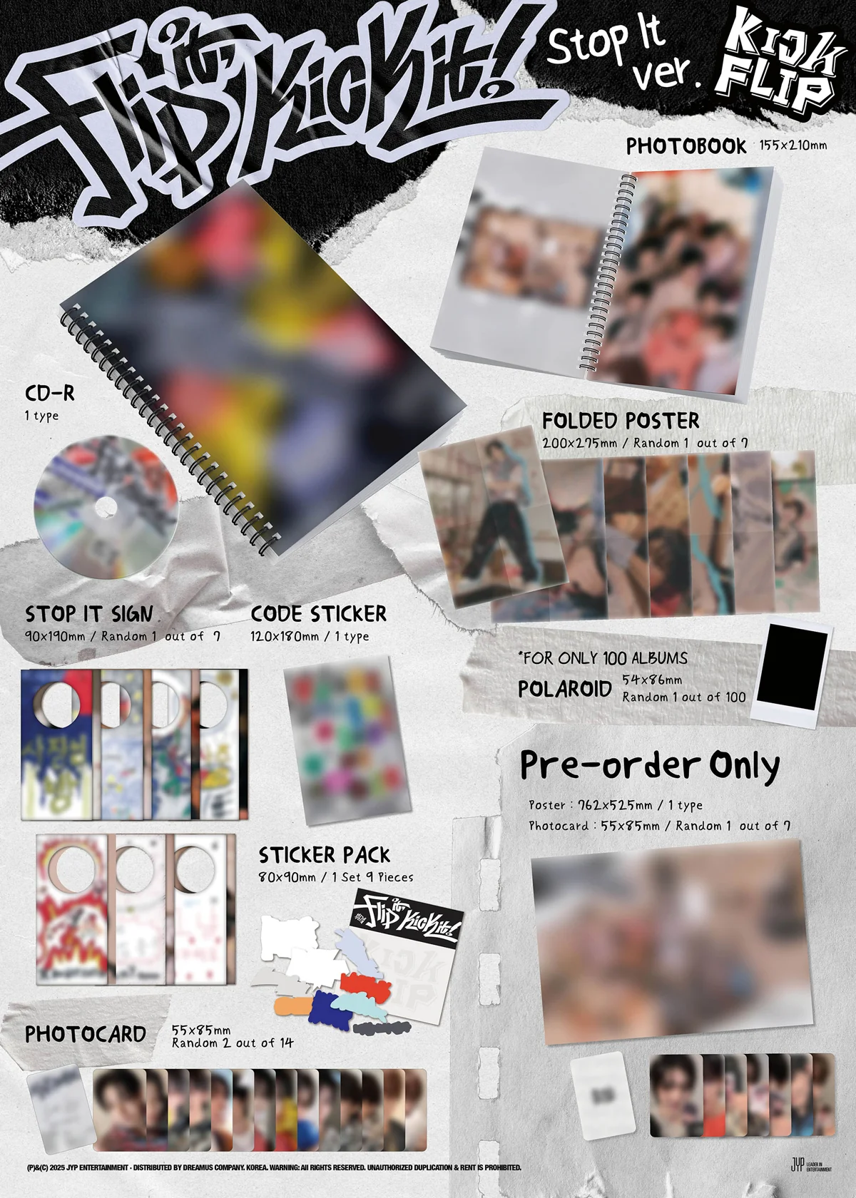 KickFlip - Flip it, Kick it! - 1st Mini Album (On Board Ver. / Stop it Ver.) - Image 3