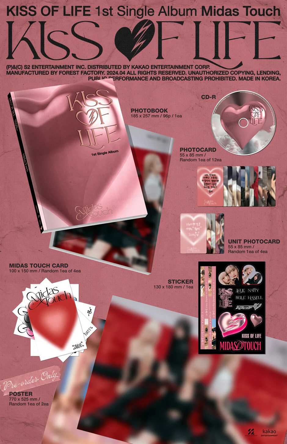 KISS OF LIFE - Midas Touch - 1st Single Album (Photobook Ver.) - Image 2