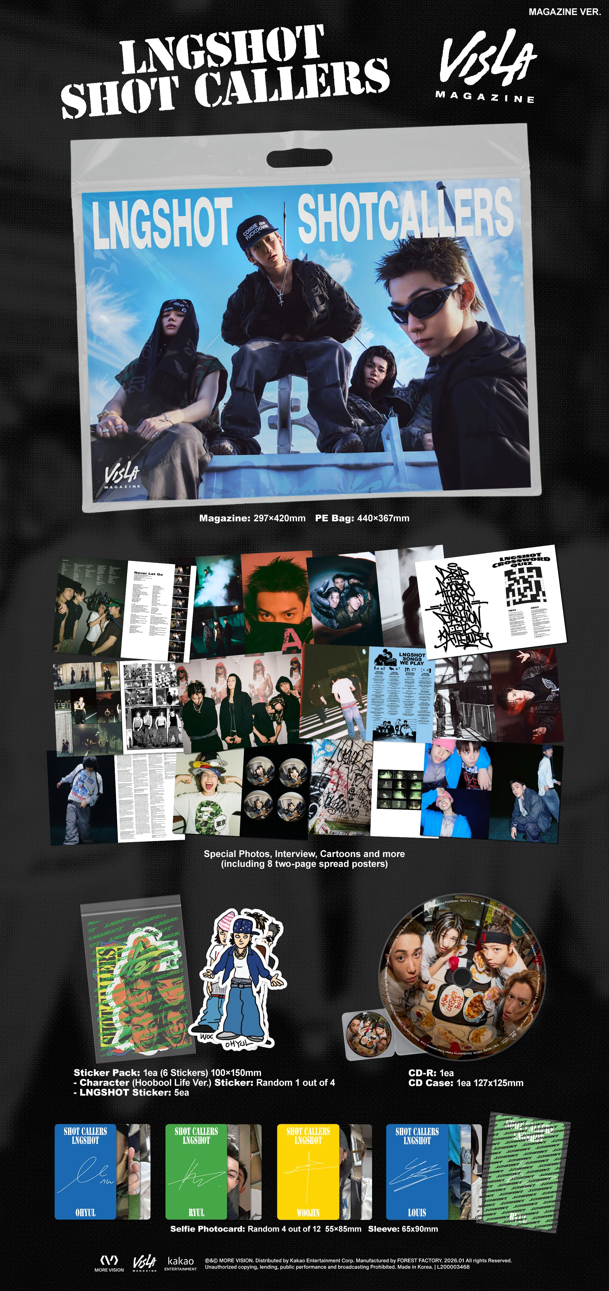 LNGSHOT - SHOT CALLERS - EP Album (Magazine Ver.) - Image 2