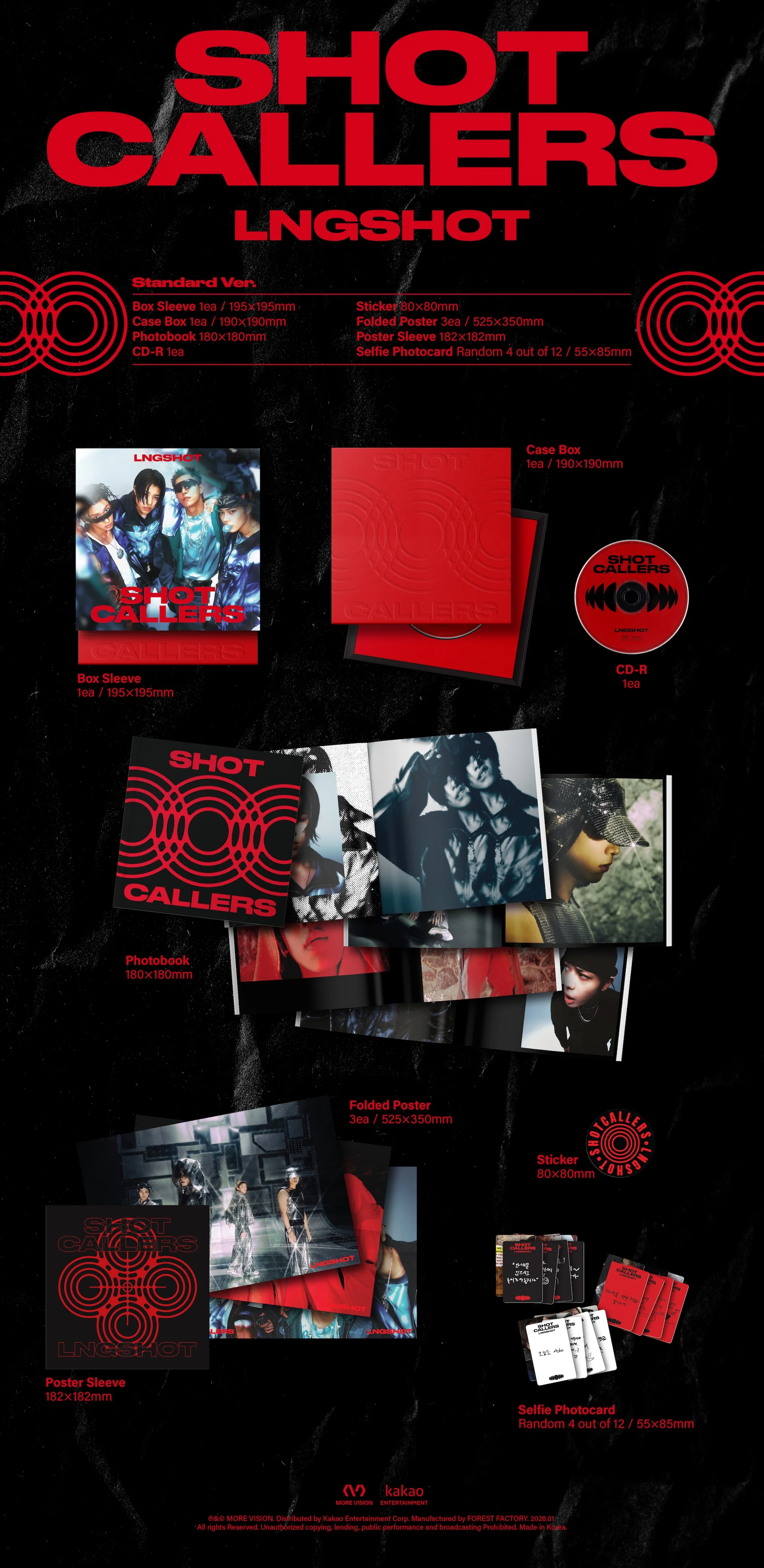 LNGSHOT - SHOT CALLERS - EP Album (Standard Ver.) - Image 2