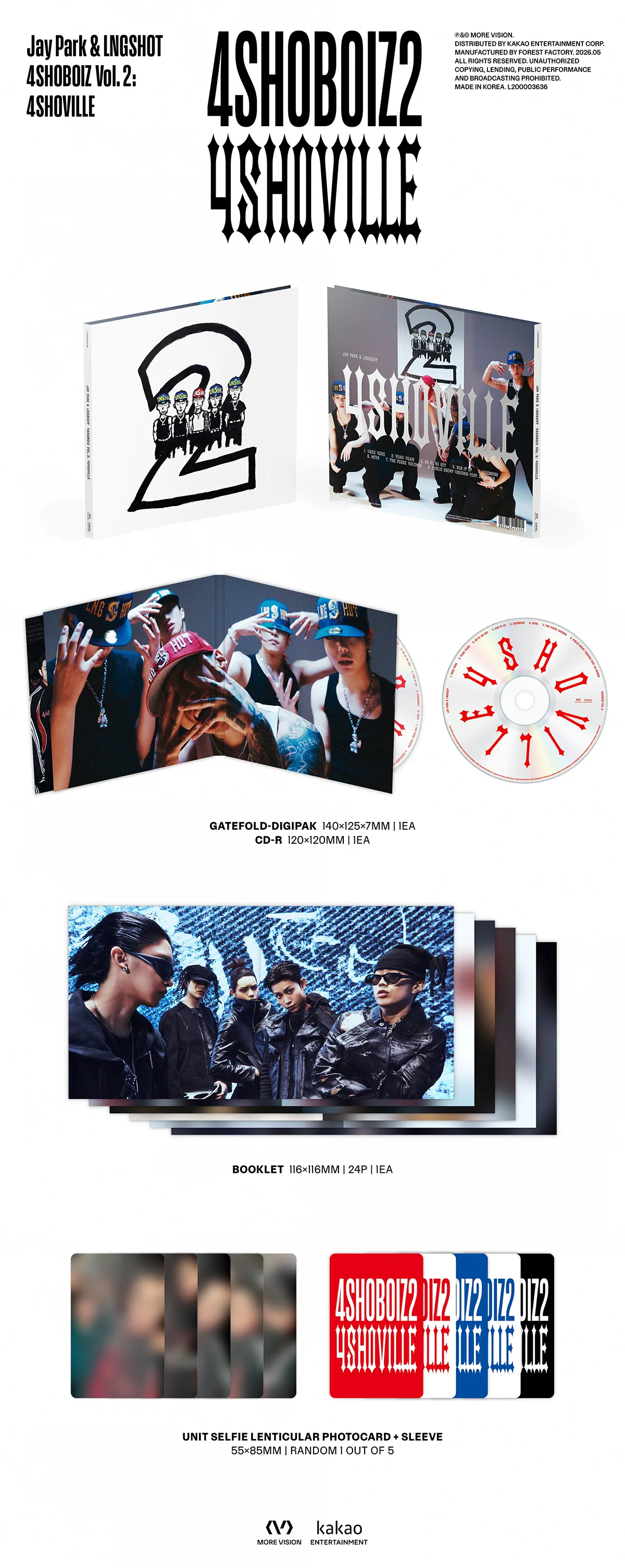 Jay Park , LNGSHOT - 4SHOBOIZ Vol. 2: 4SHOVILLE - Mixtape - Image 2