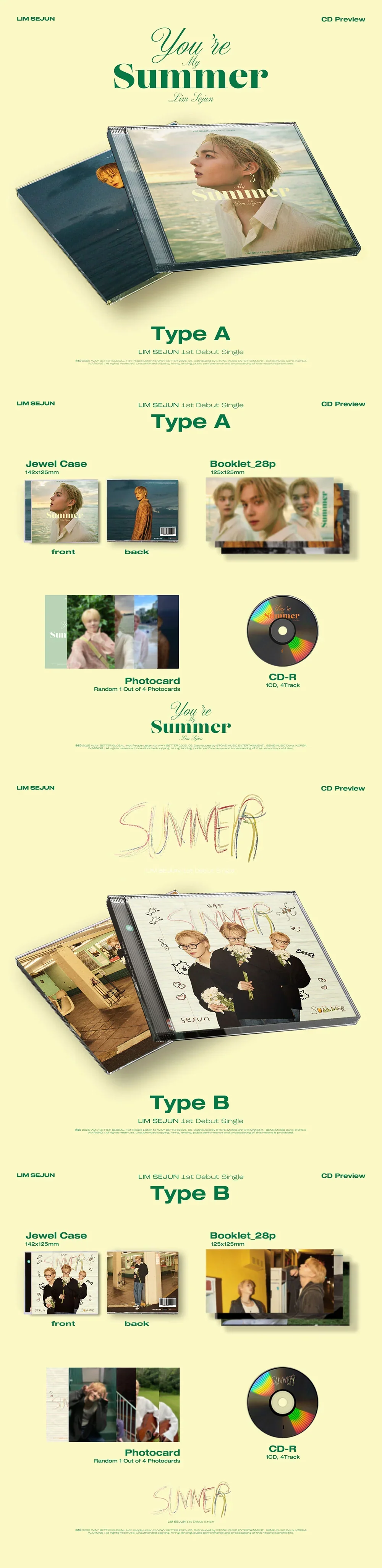 (EUROPE SIGNED ALBUM EVENT) LIM SEJUN - You’re My Summer - 1st Debut Single - Image 2