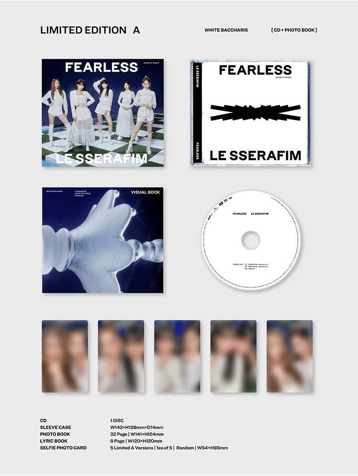 LE SSERAFIM - FEARLESS - Japan 1st Single (Limited Version A) - Image 2