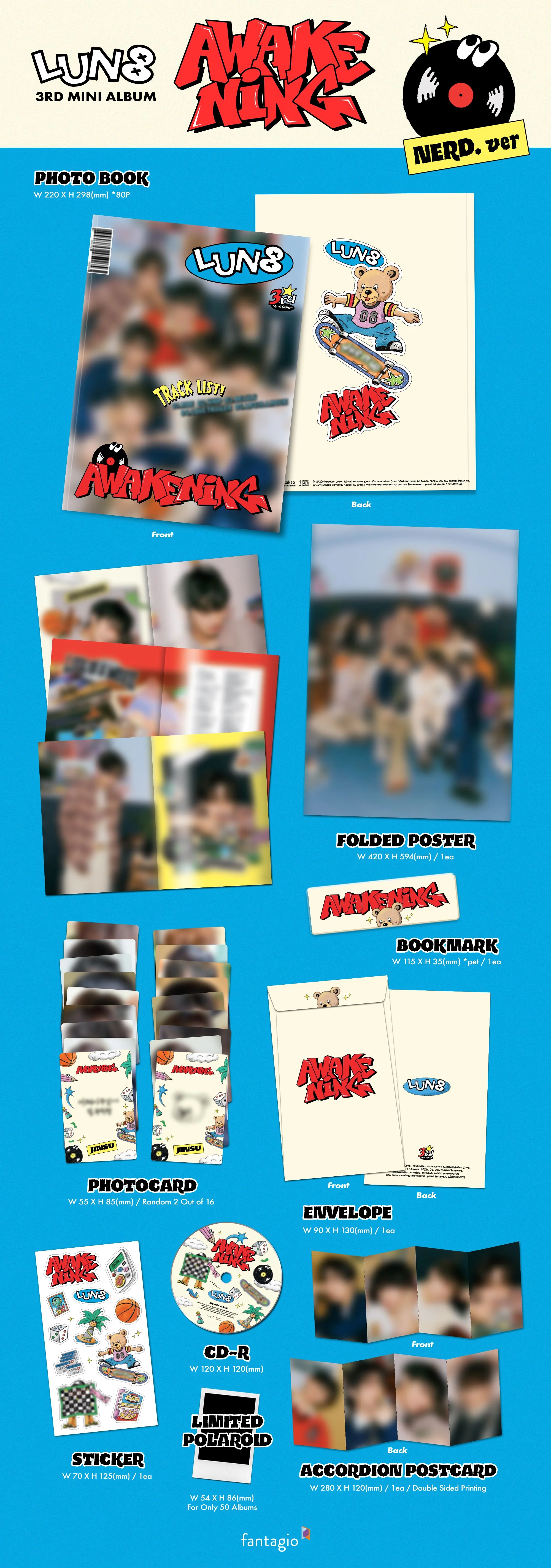 LUN8 - AWAKENING - 3rd Mini Album (Nerd Ver.) - Image 2