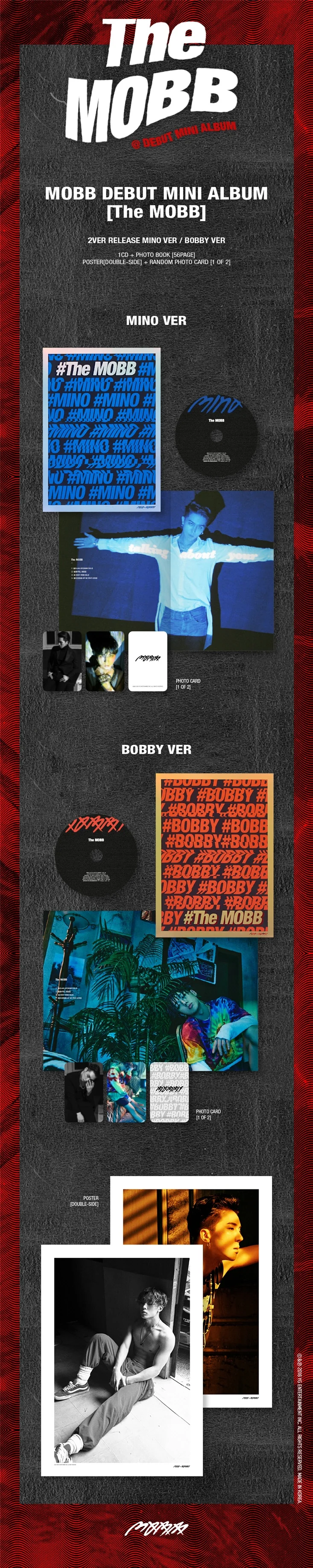 MOBB (Mino (WINNER). Bobby (iKON)) - THE MOBB - 1st Mini Album - Image 2