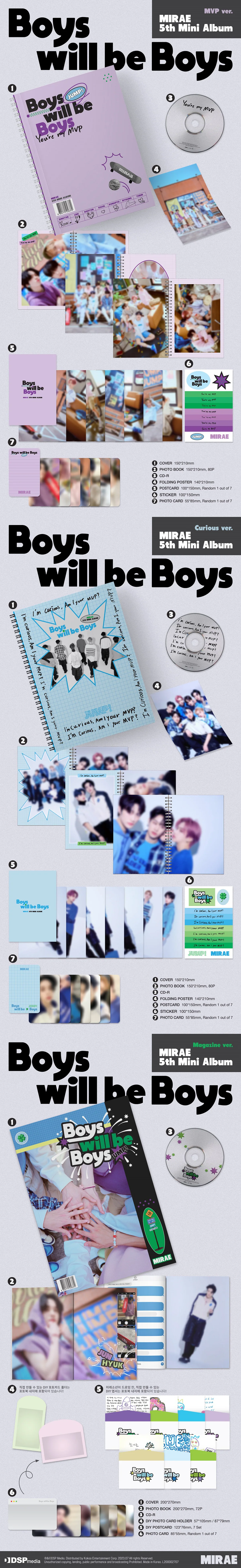 MIRAE - Boys will be Boys - 5th Mini Album - Image 2