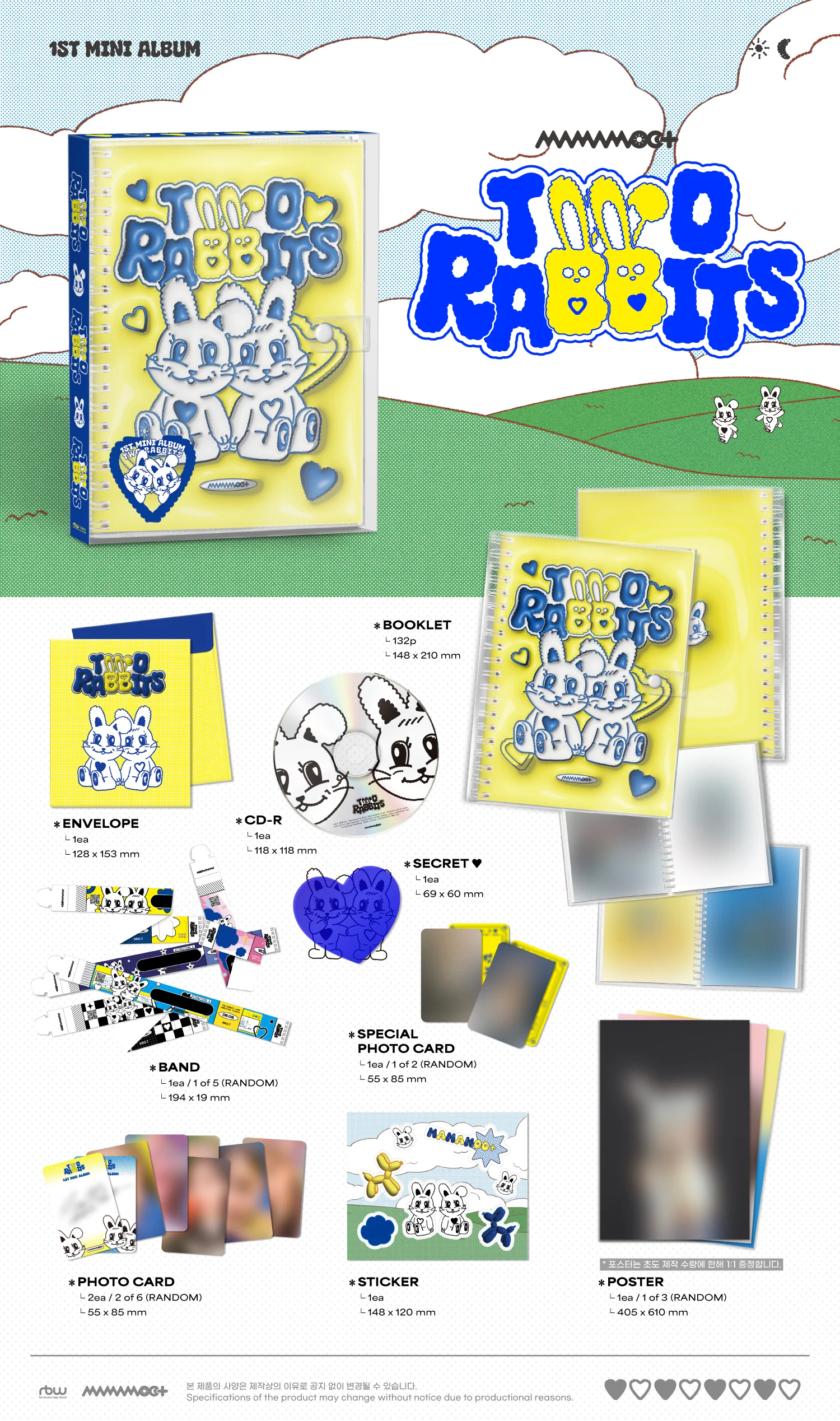 Mamamoo+ - TWO RABBITS - 1st Mini Album (Standard Ver.) - Image 2