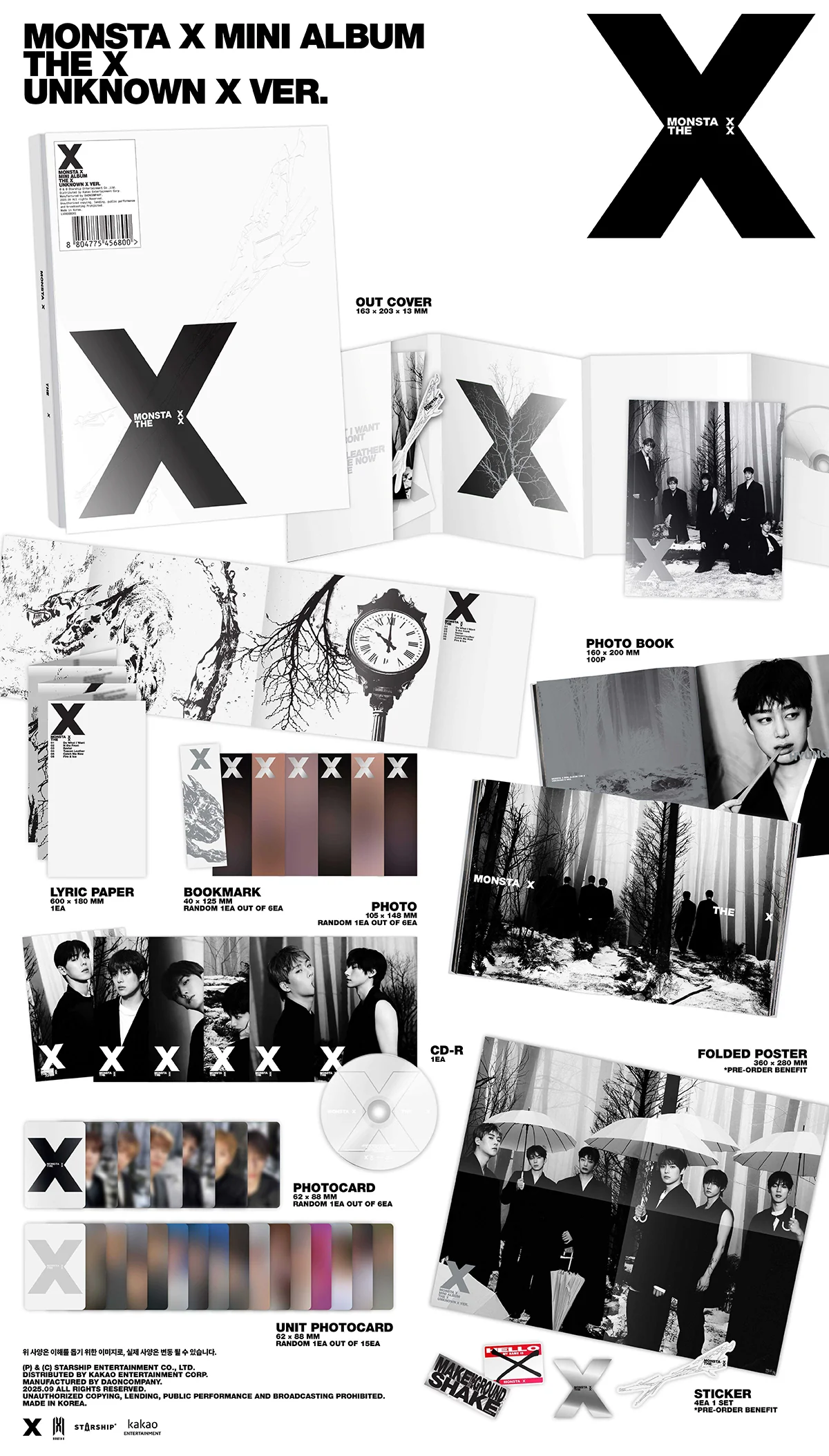 MONSTA X - THE X - 13th Mini Album (Standard Ver.) - Image 2