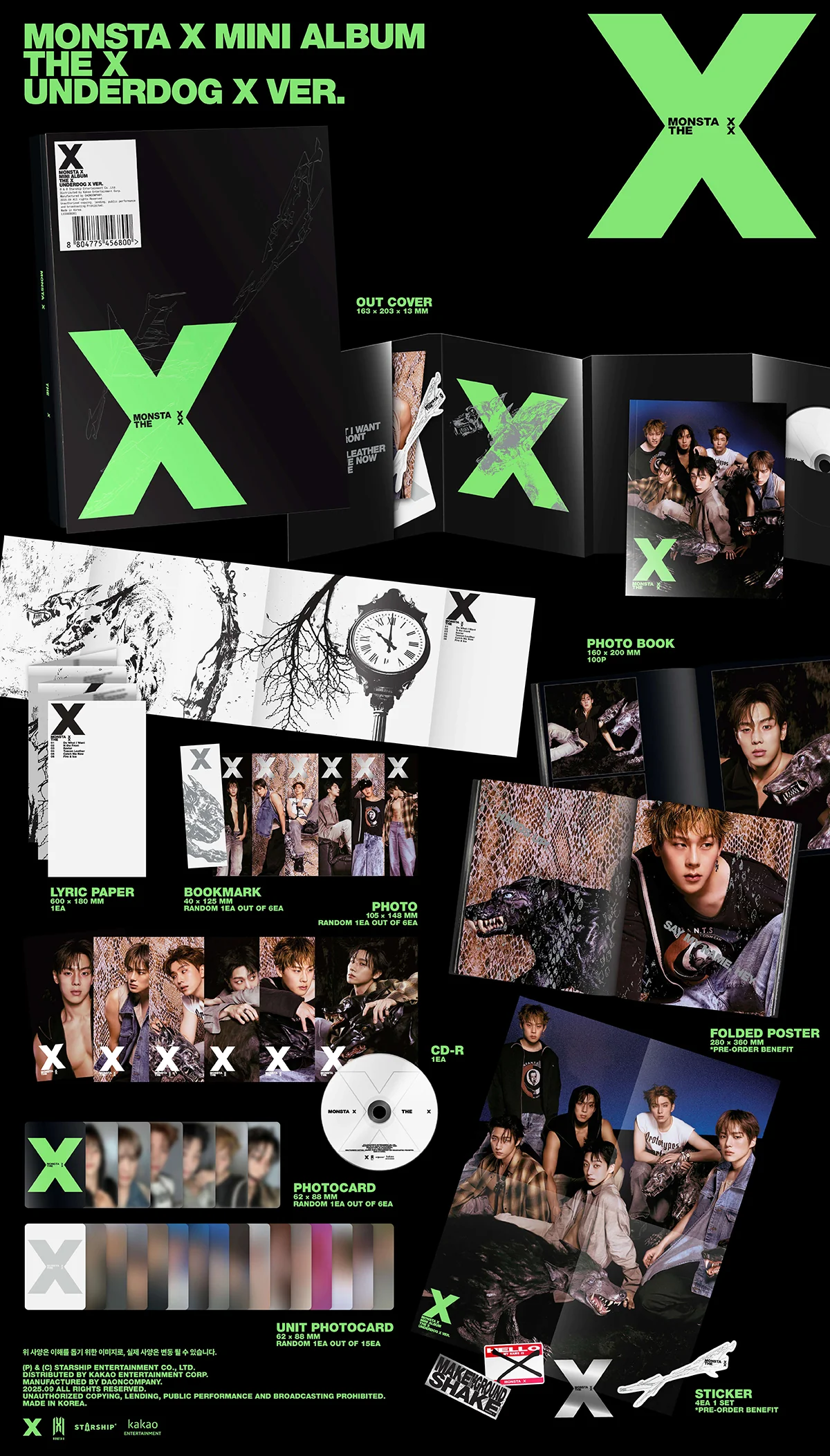 MONSTA X - THE X - 13th Mini Album (Standard Ver.) - Image 3