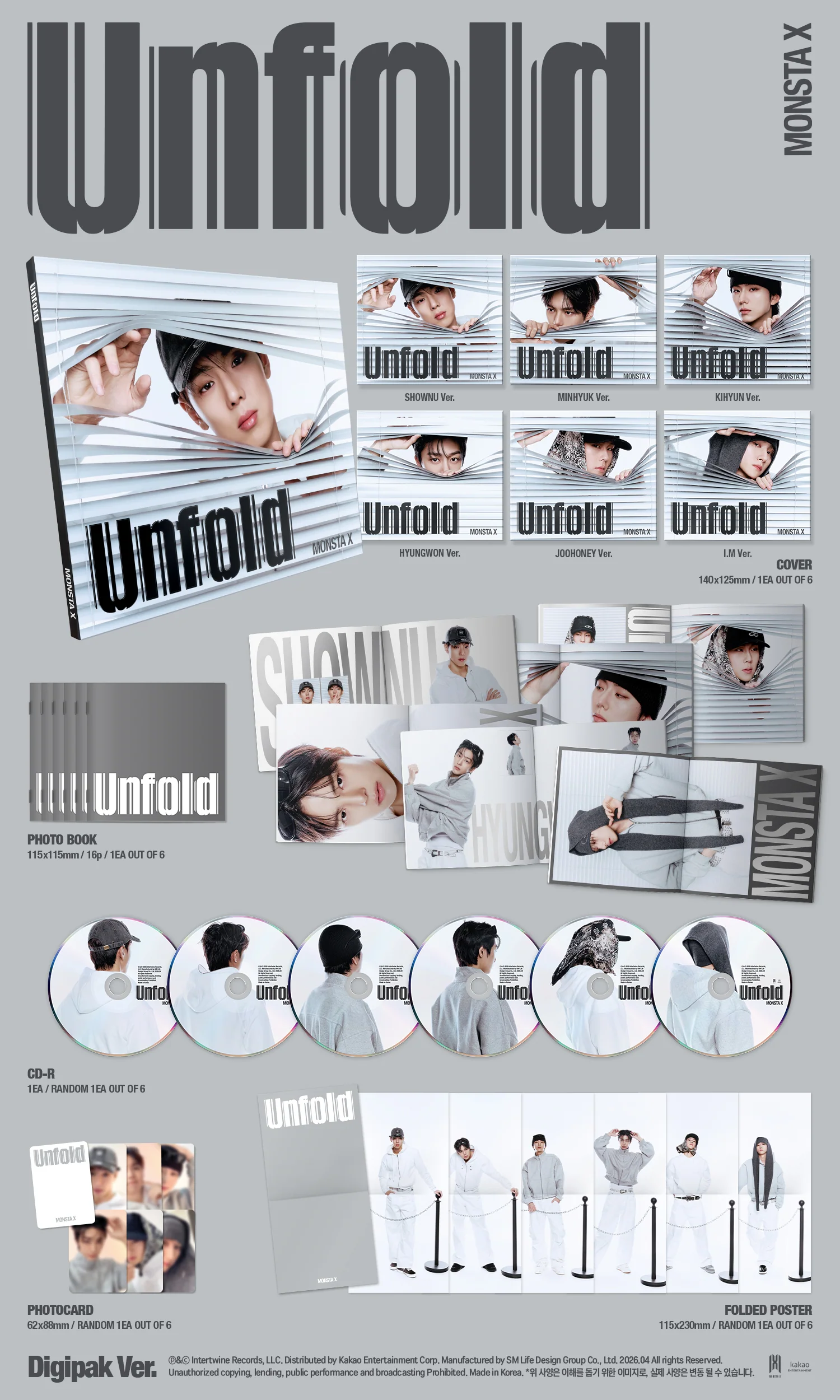 MONSTA X - UNFOLD - America Full Album (Digipack Ver.) - Image 2
