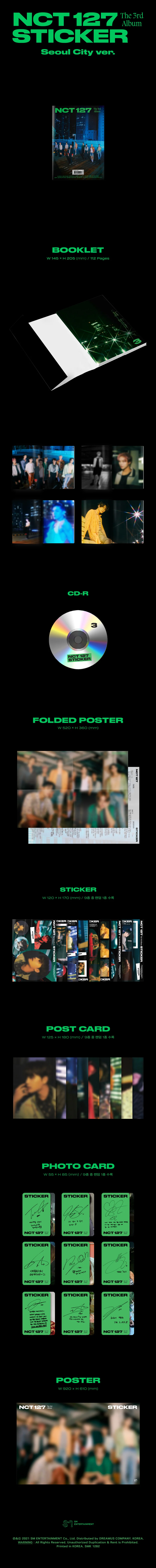 NCT 127 - STICKER - 3rd Album (Seoul City Ver.) - Image 2