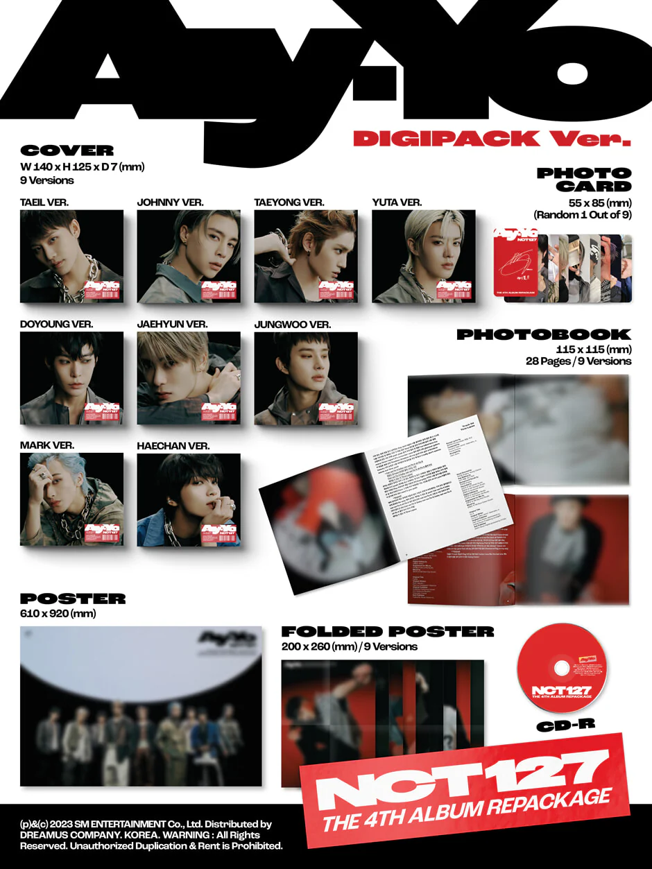 NCT 127 - Ay-Yo - 4th Album Repackage (Digipack Ver.) - Image 2