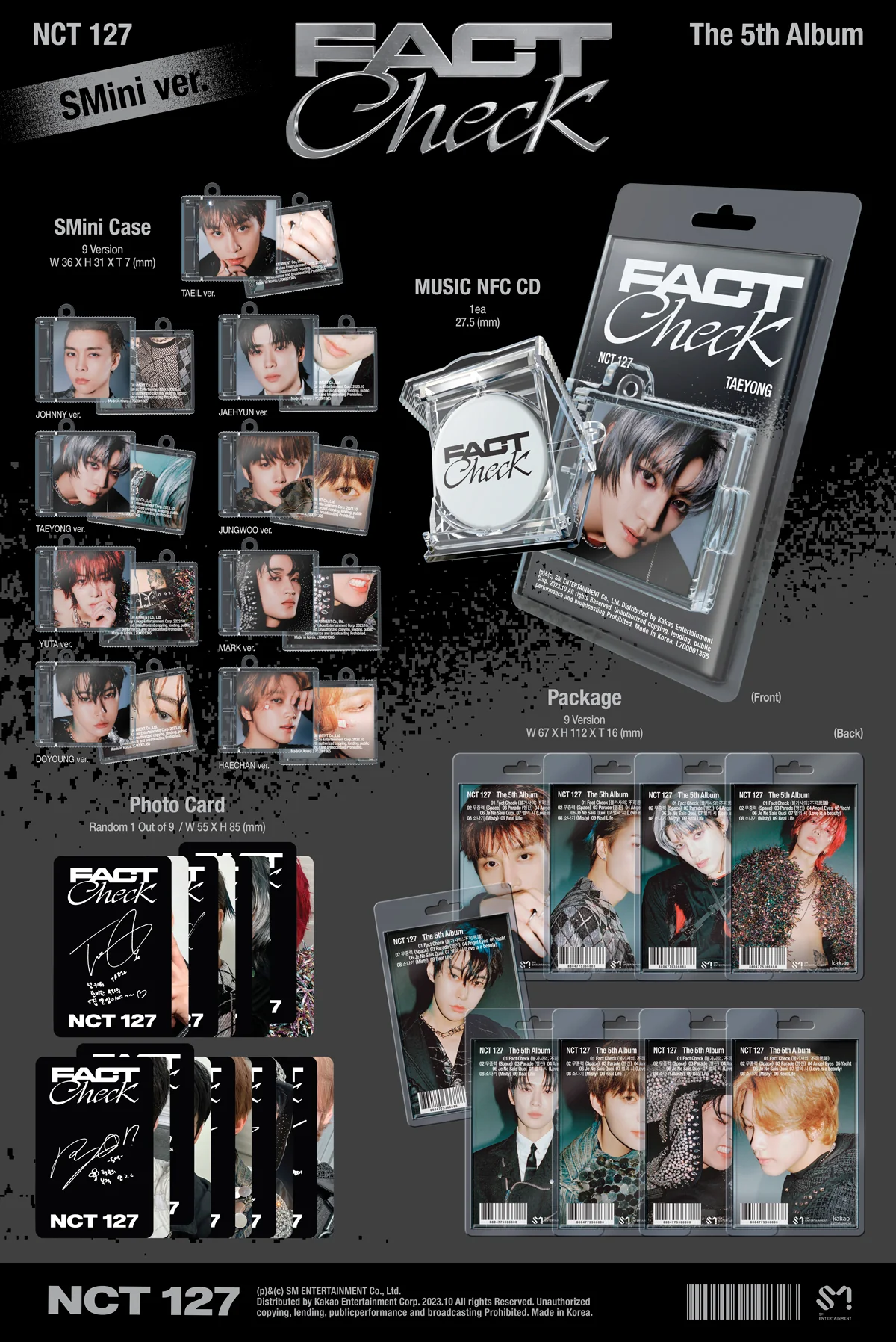 NCT 127 - Fact Check - 5th Album (SMini Ver.) - Image 2