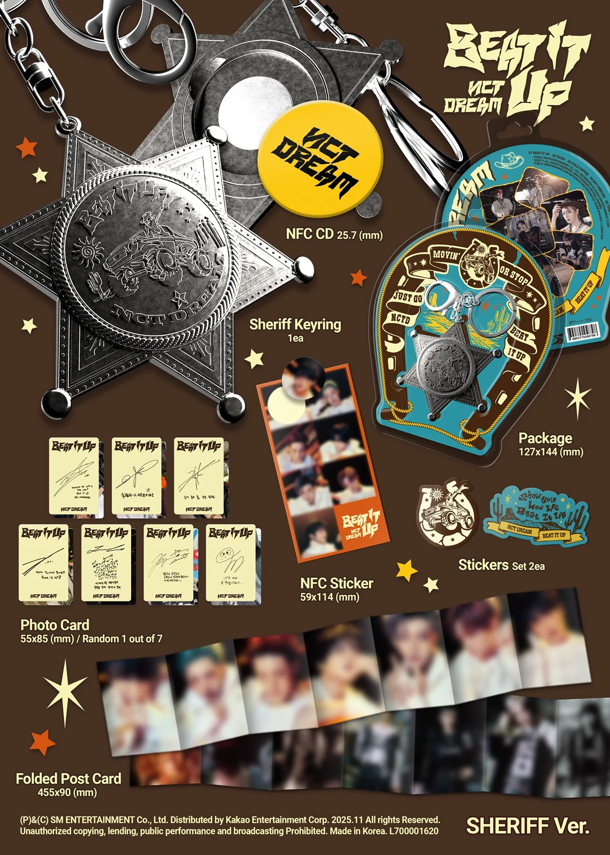 NCT DREAM - Beat It Up - 6th Mini Album (Sheriff Ver.) - Image 2