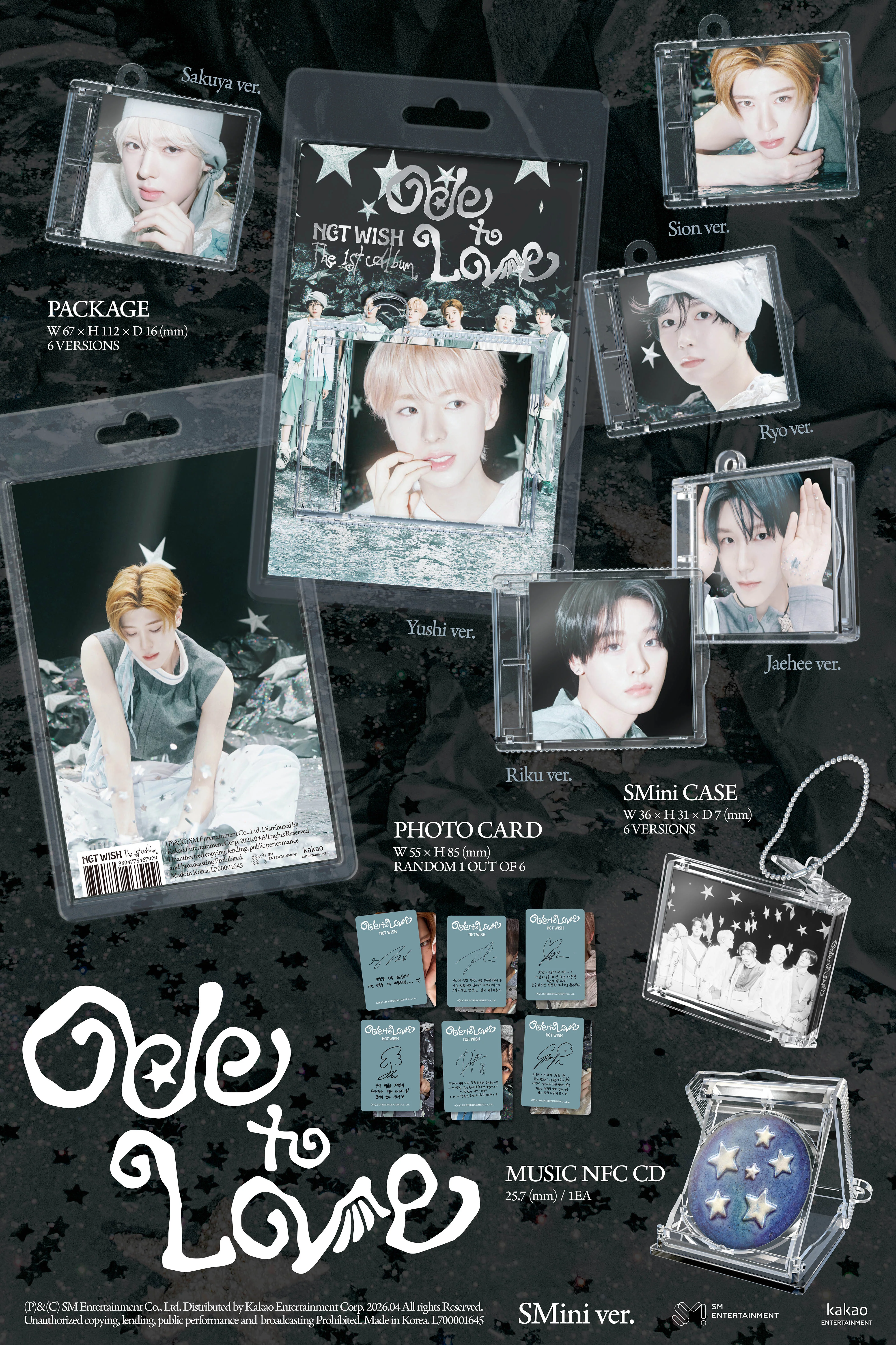 NCT WISH - Ode to Love - 1st Album (SMini Ver.) - Image 2