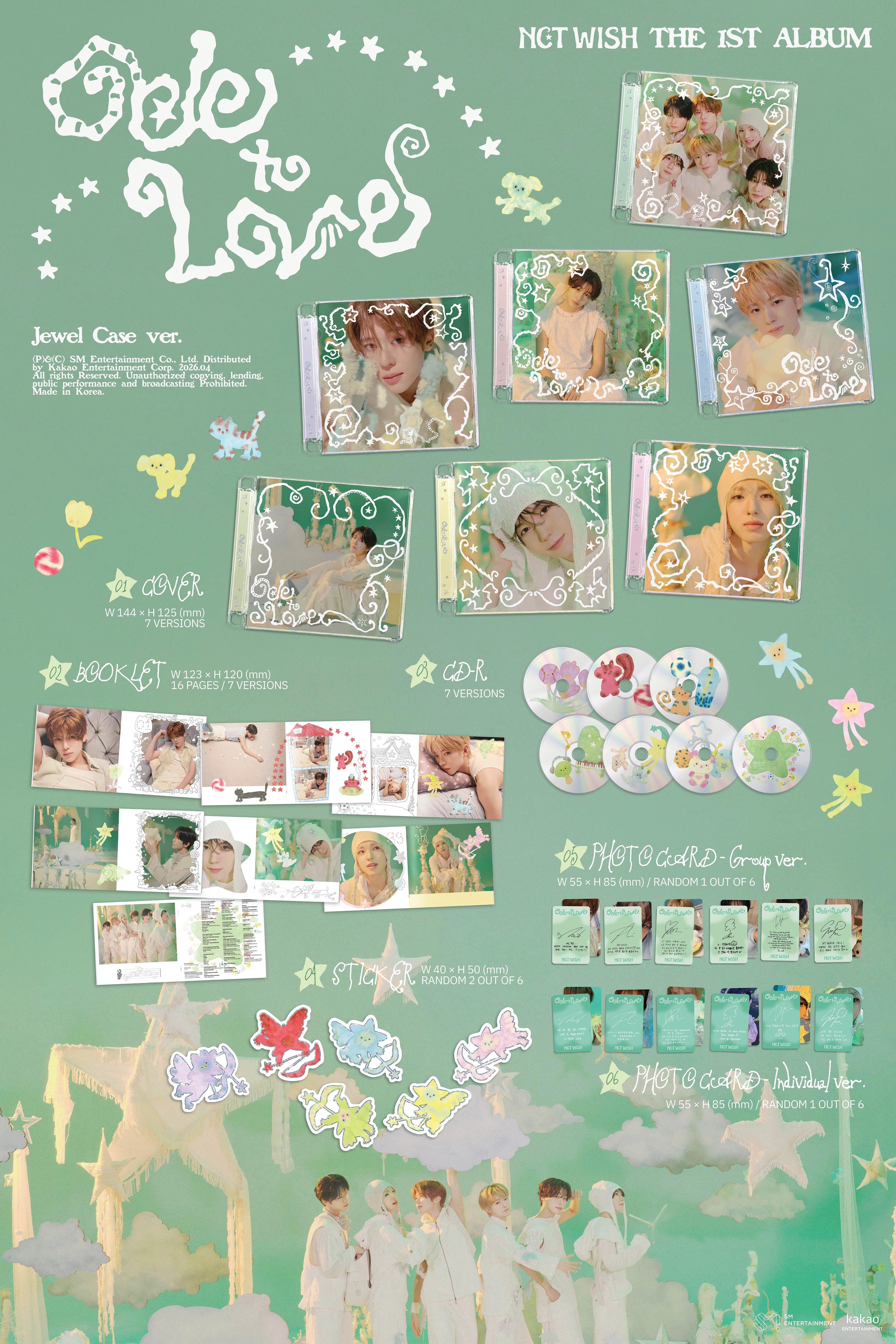NCT WISH - Ode to Love - 1st Album (Jewel Case Ver.) - Image 2