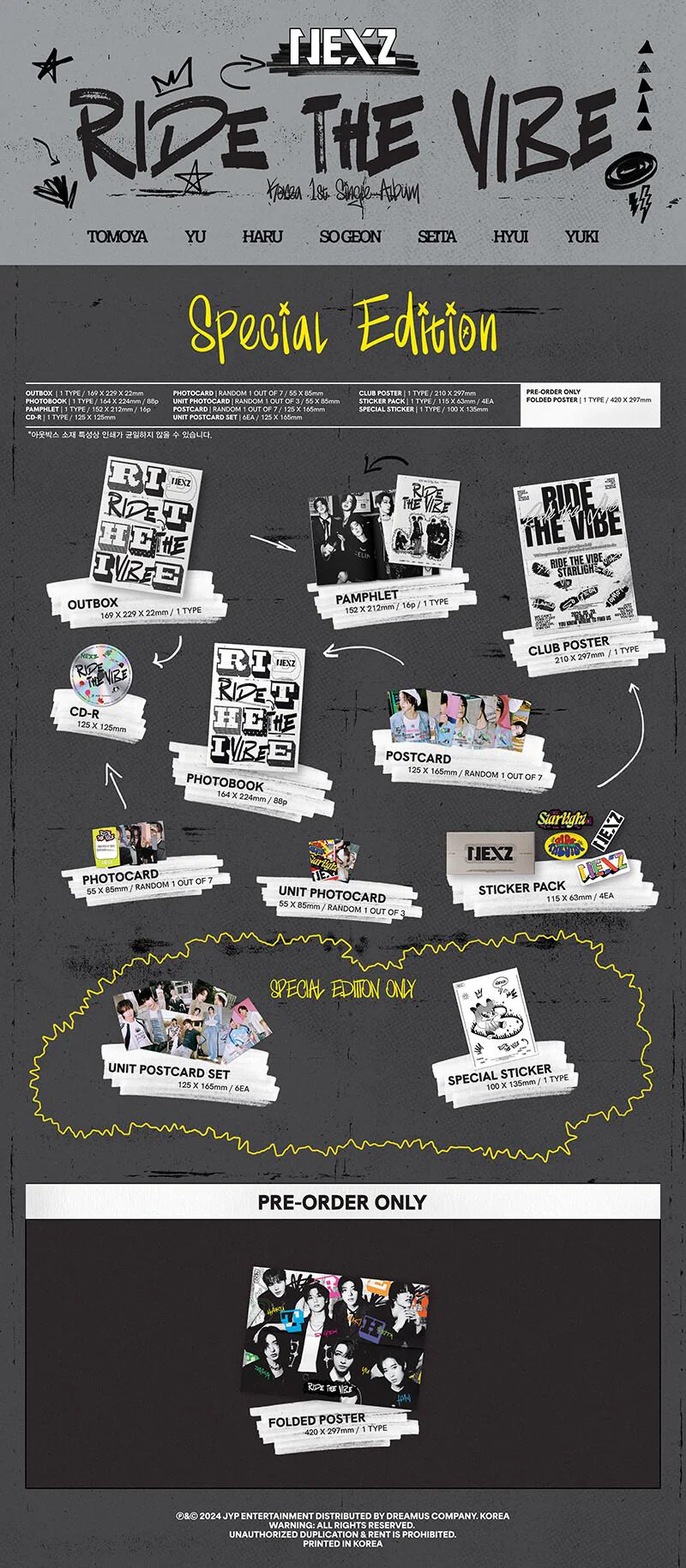 NEXZ - Ride the Vibe - Korea 1st Single Album (Special Edition) - Image 2