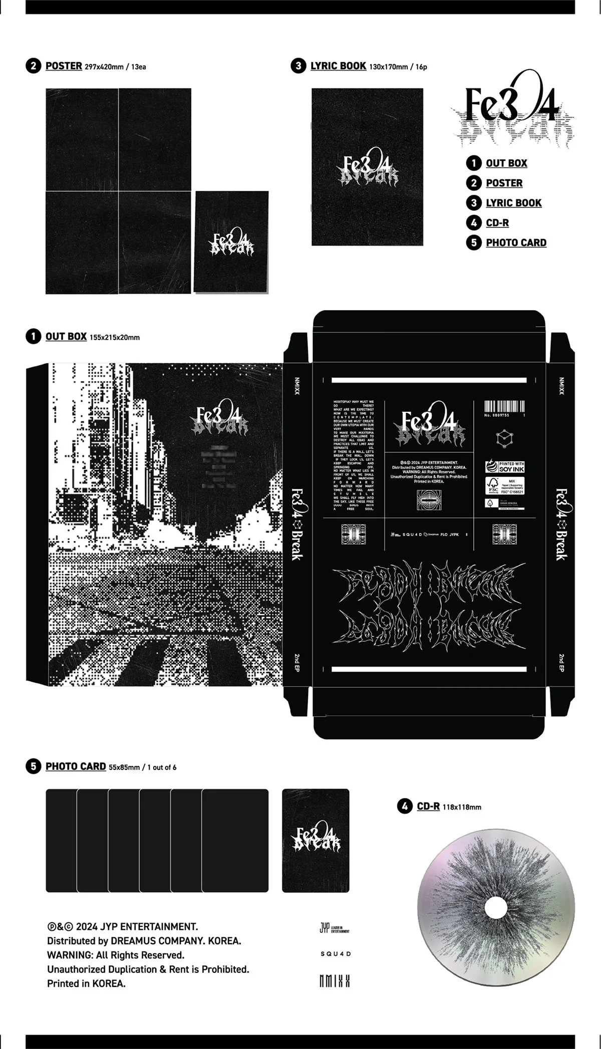 NMIXX - Fe3O4: BREAK - 2nd EP Album (Poster Ver.) - Image 2
