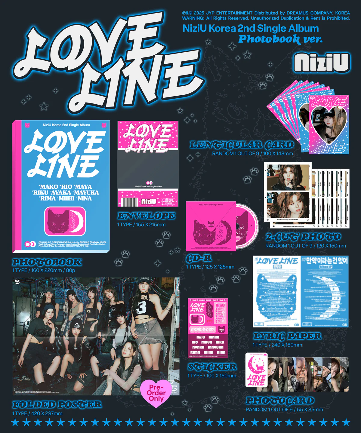 NiziU - LOVE LINE - 2nd Korean Single (Standard Ver.) - Image 2