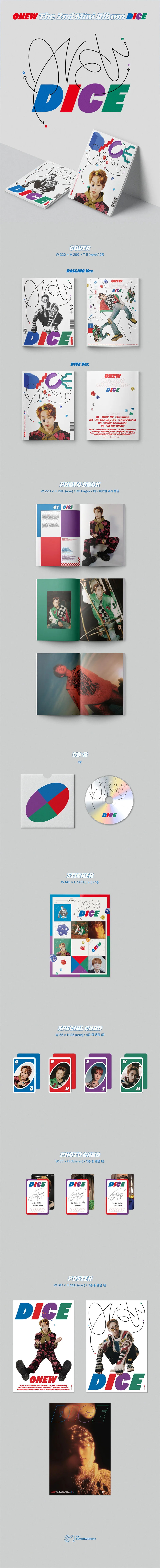 ONEW (SHINee) - DICE - 2nd Mini Album - Image 2