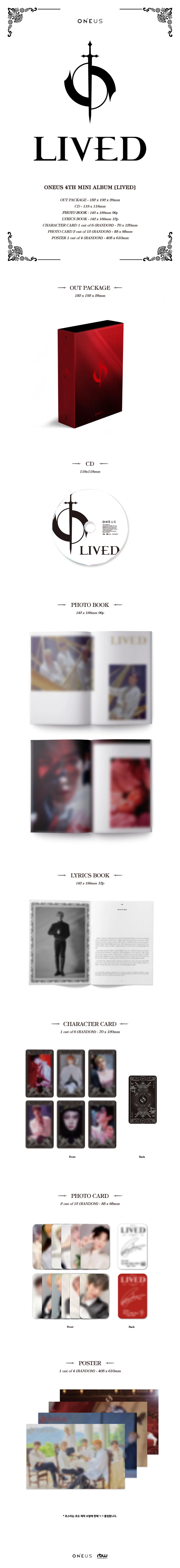 ONEUS - LIVED - 4th Mini Album - Image 2
