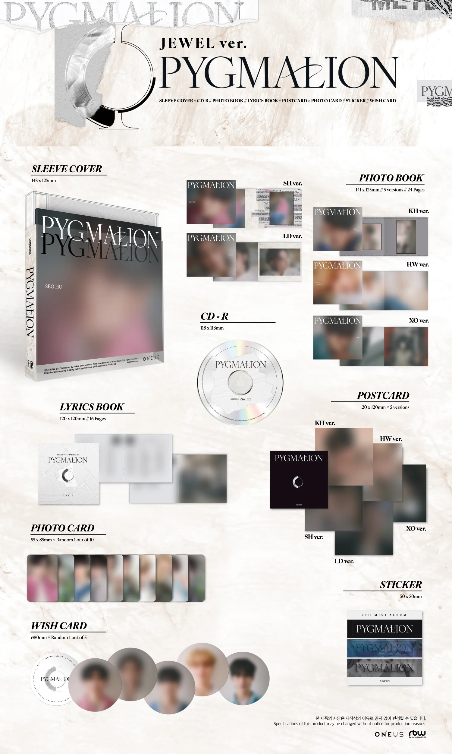 ONEUS - PYGMALION - 9th Mini Album (JEWEL Ver.) - Image 2